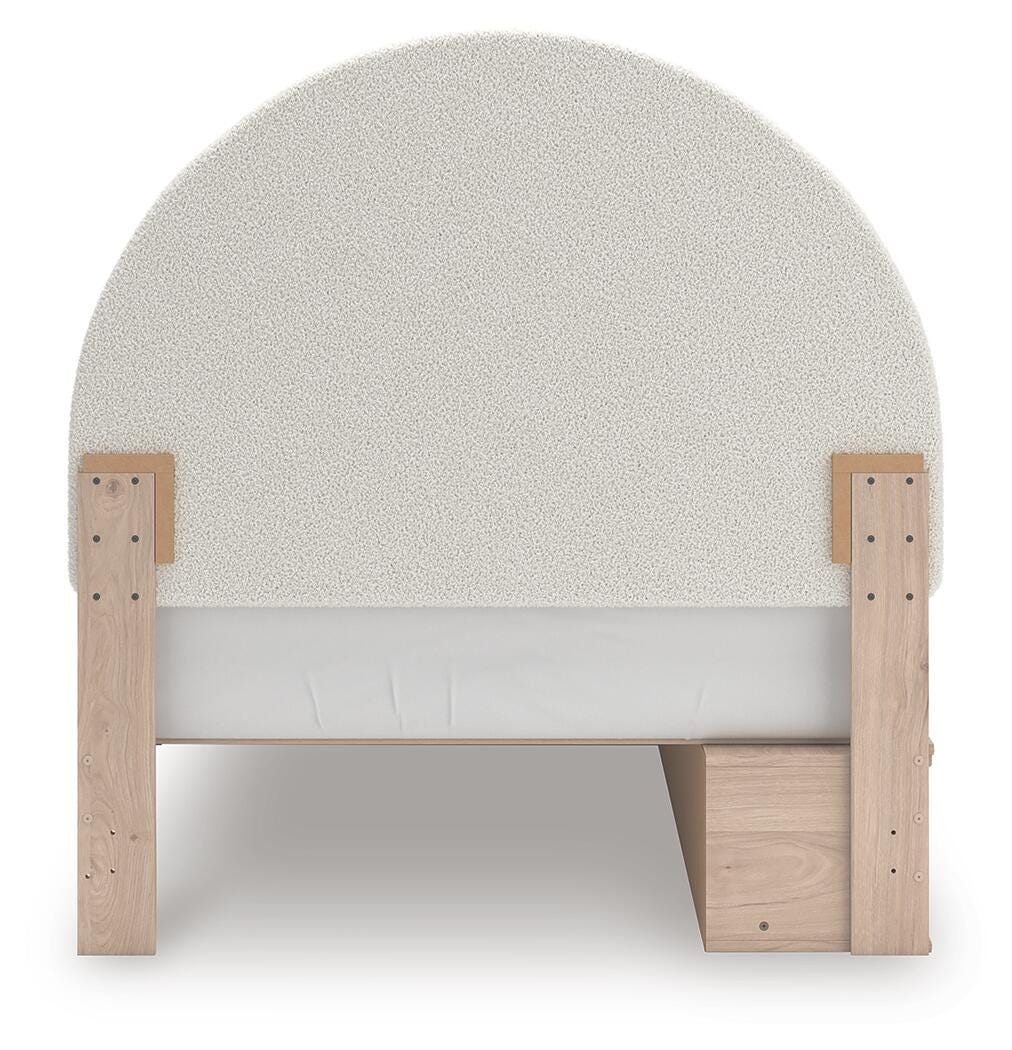 Shapella Full Upholstered Panel Bed with Storage - image 7