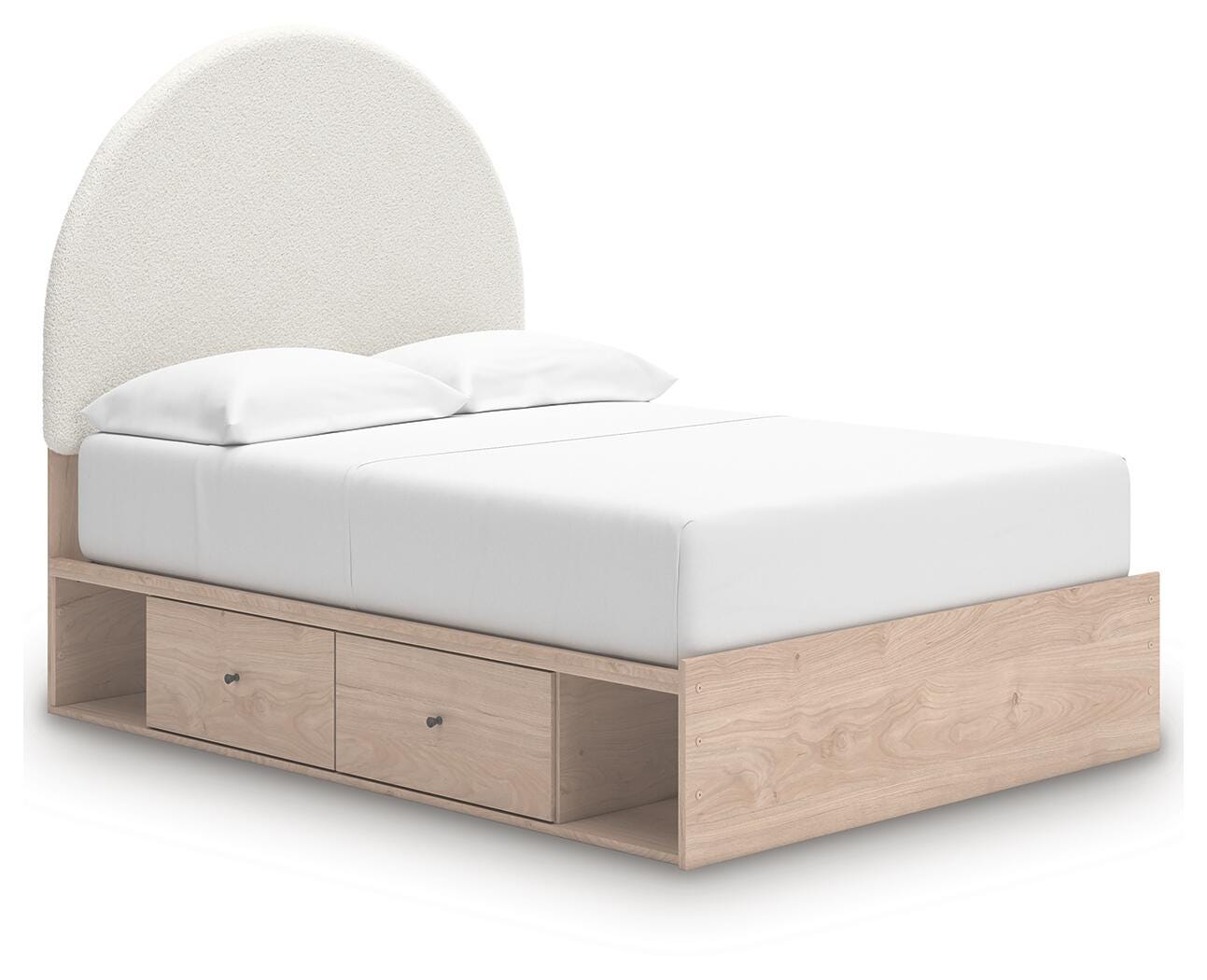 Shapella Full Upholstered Panel Bed with Storage - image 2