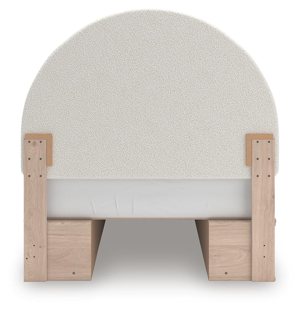 Shapella Full Upholstered Panel Bed with Storage - image 7