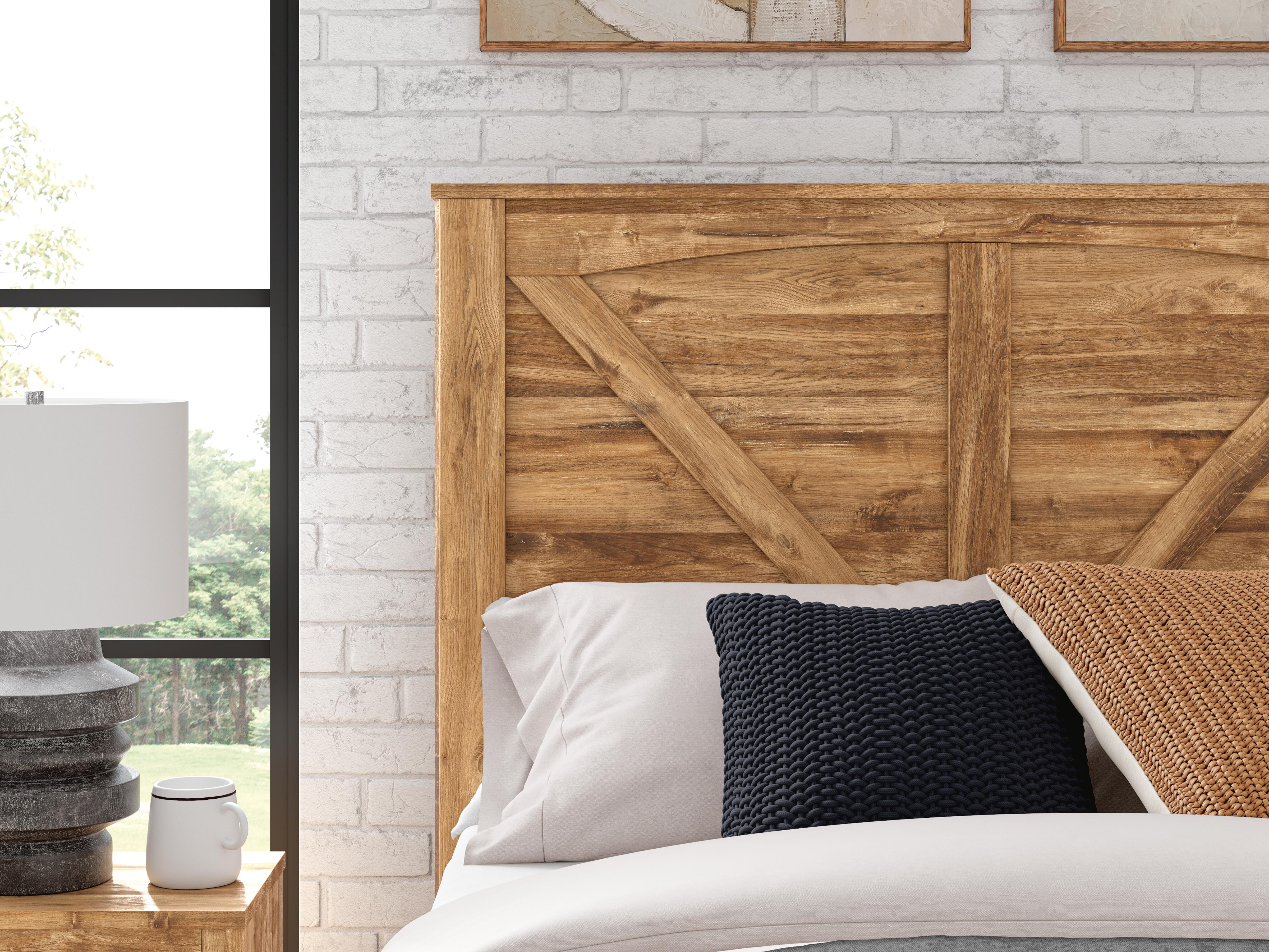 Branstony Queen Crossbuck Panel Bed - image 9