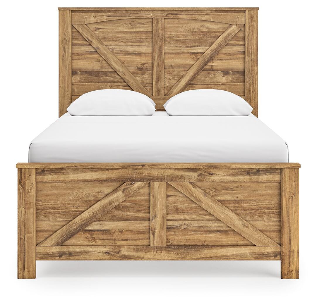 Branstony Queen Crossbuck Panel Bed - image 5