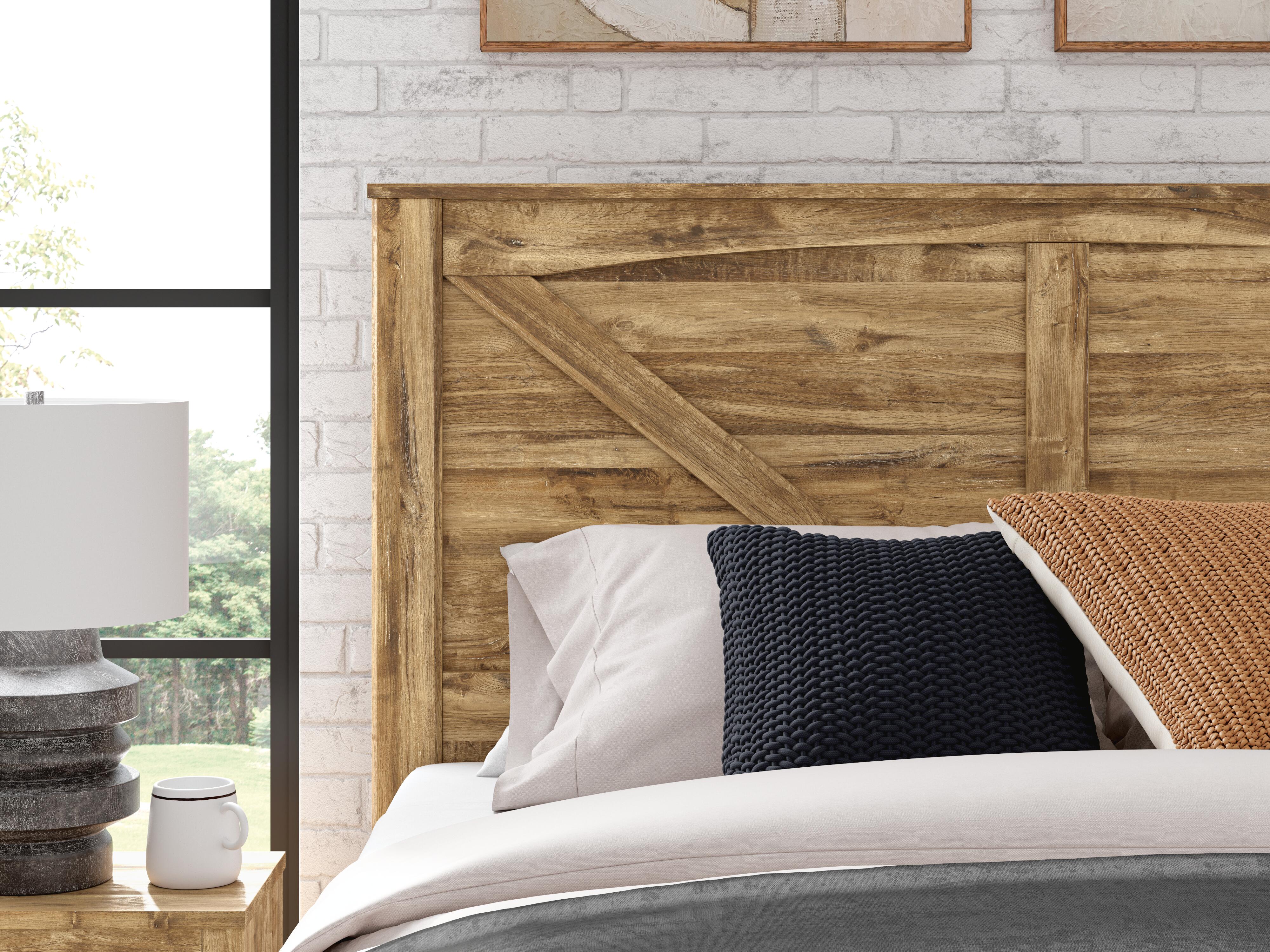 Branstony King Crossbuck Panel Bed - image 9