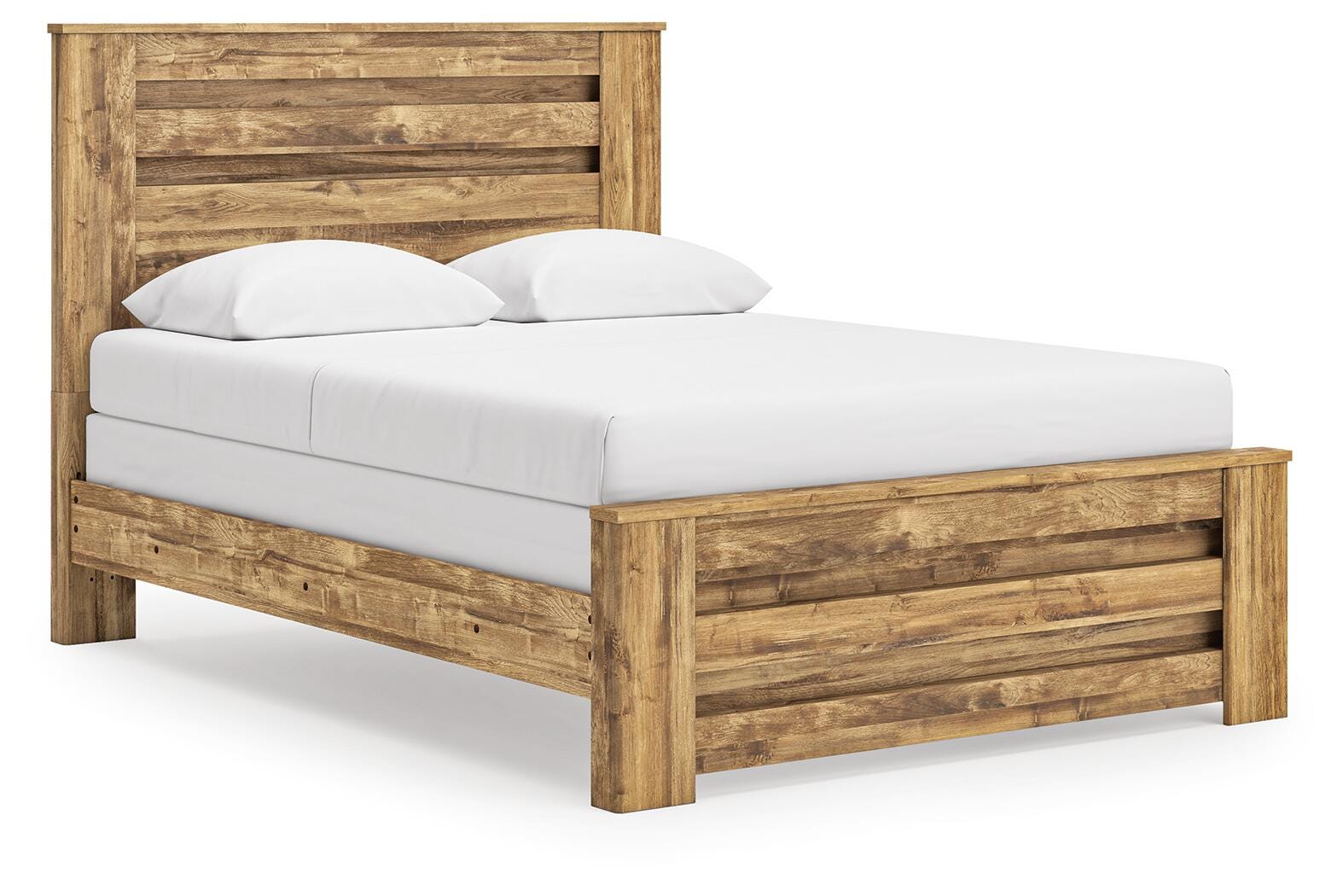 Branstony Queen Panel Bed, Brown, large