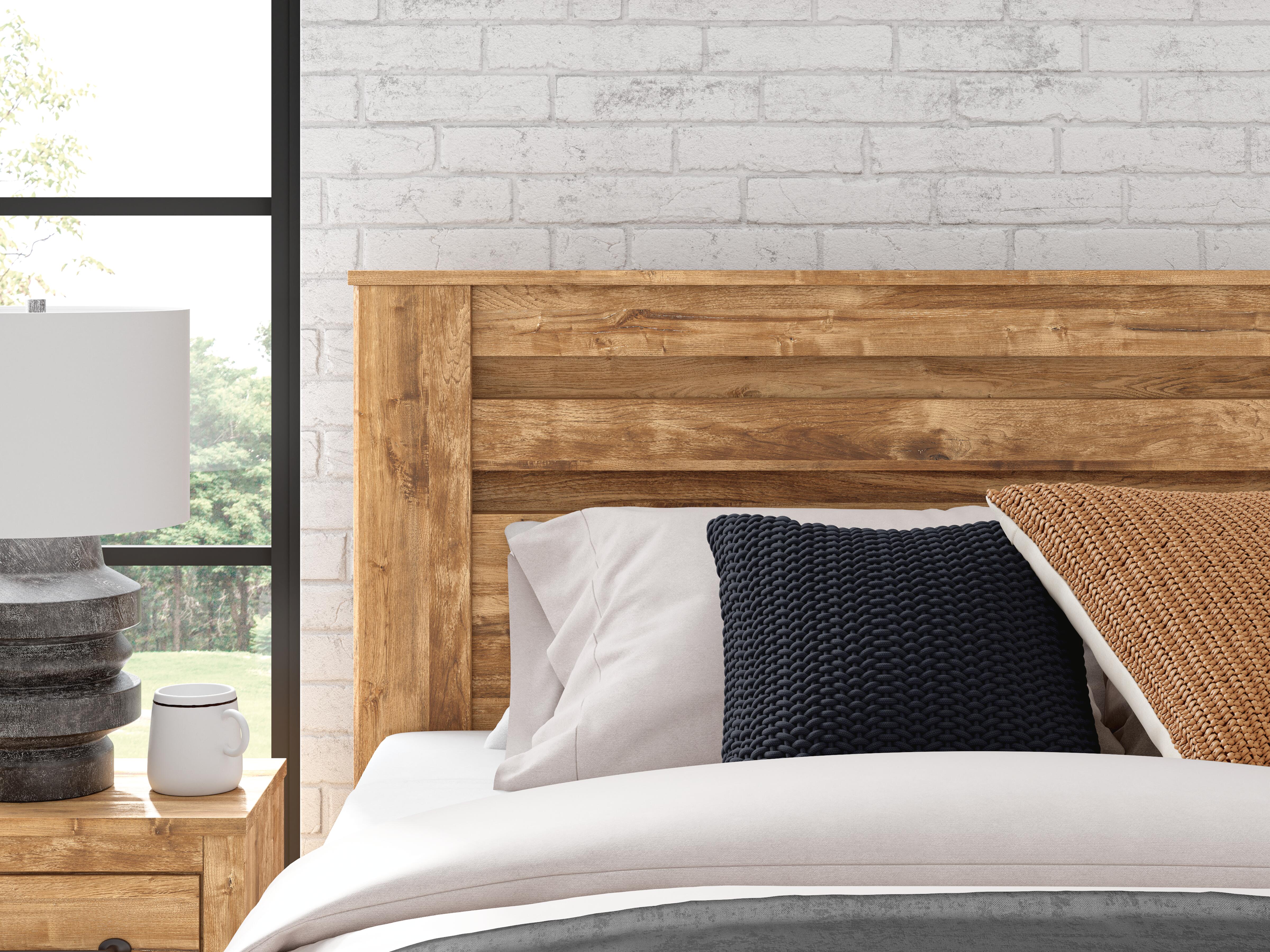 Branstony Queen Panel Headboard, Brown, rollover