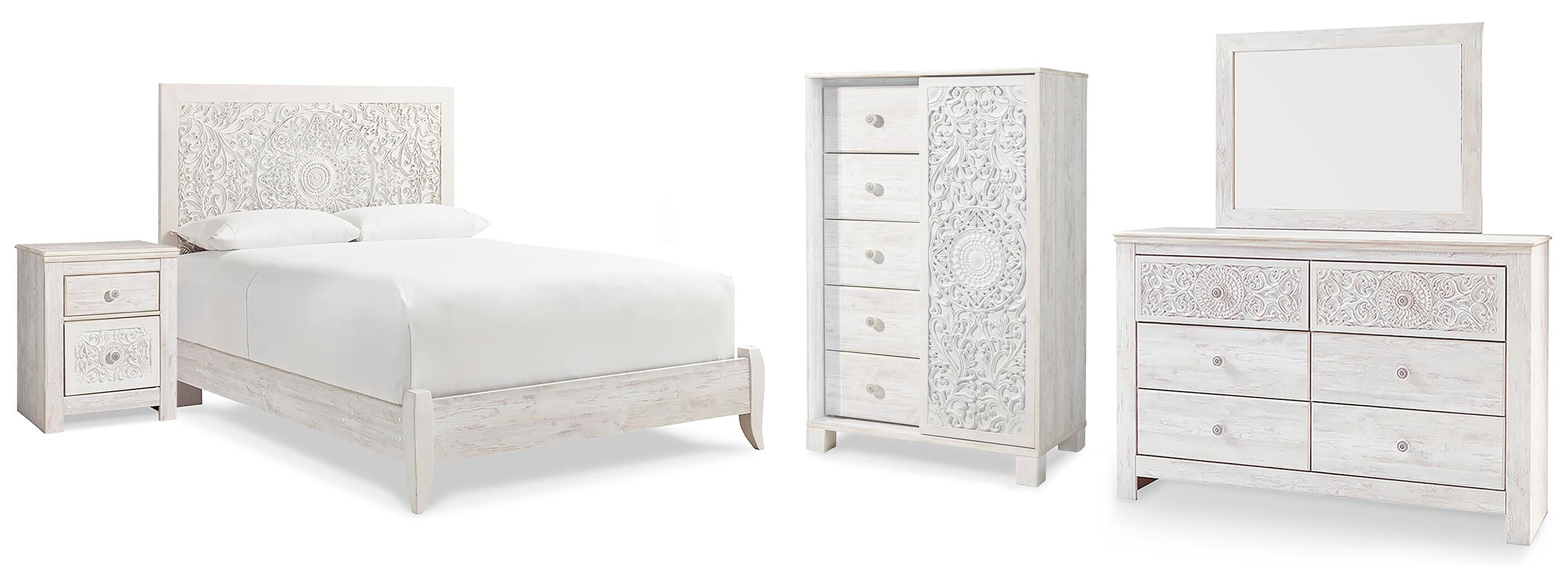 Paxberry Queen Panel Bed, Dresser, Mirror,  Chest and Nightstand - image 1
