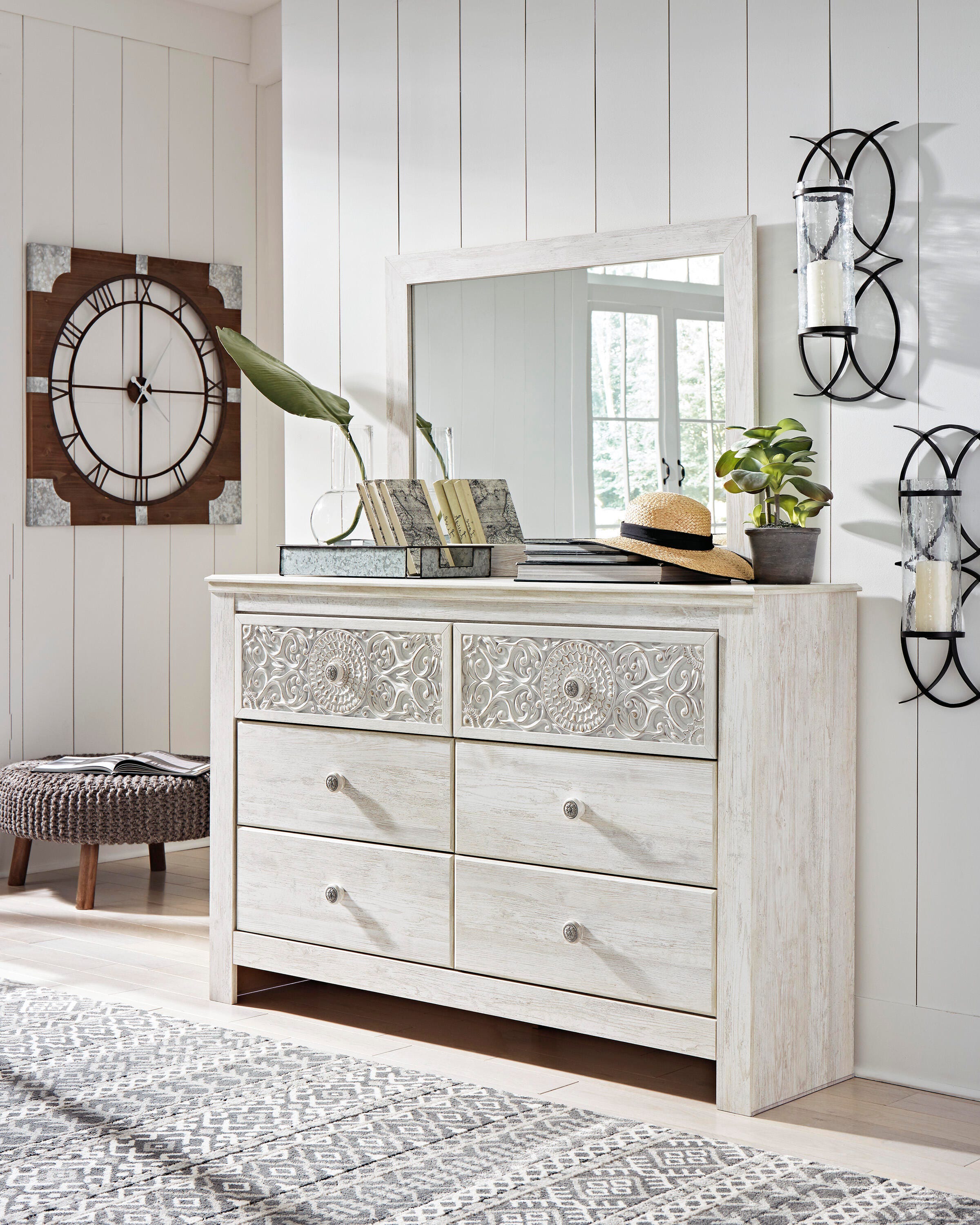 Paxberry King Panel Bed, Dresser, Mirror and Nightstand - image 14