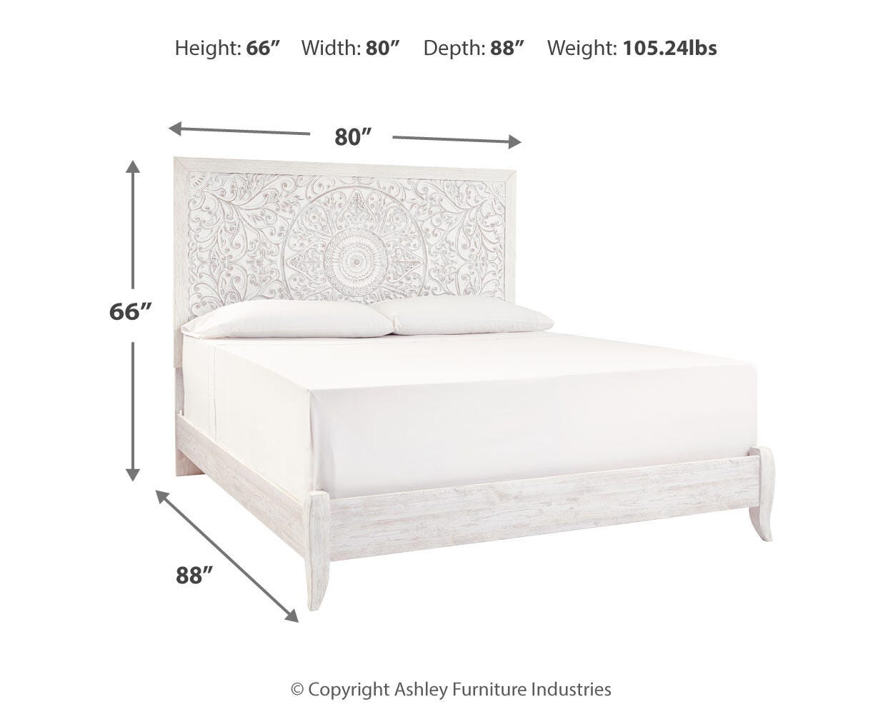 Paxberry King Panel Bed, Dresser and Mirror - image 9