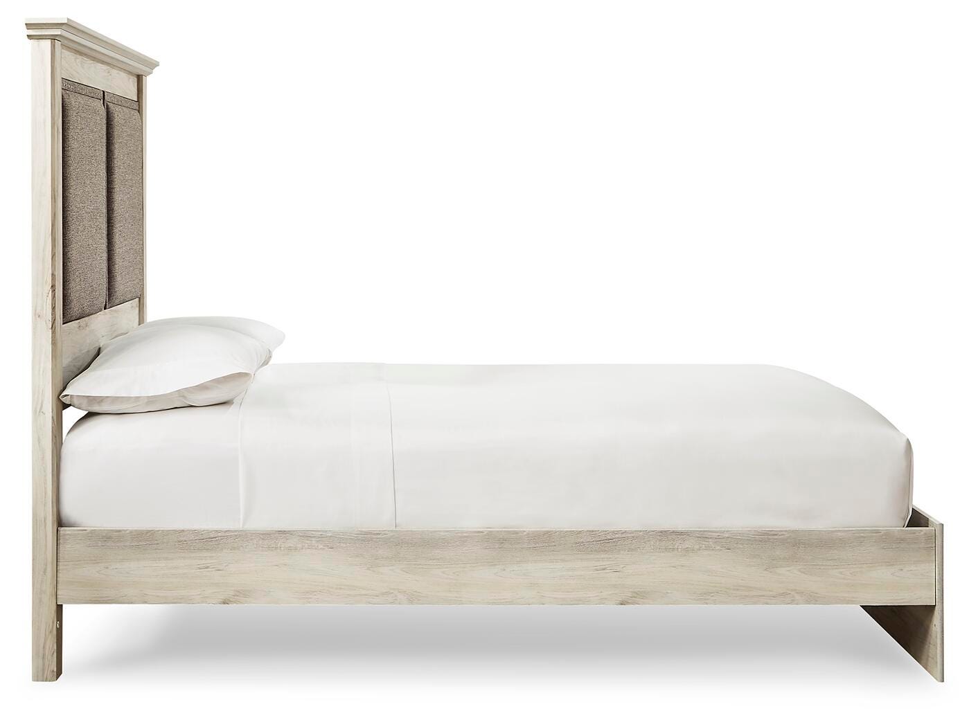 Cambeck King Upholstered Panel Bed, Whitewash, large