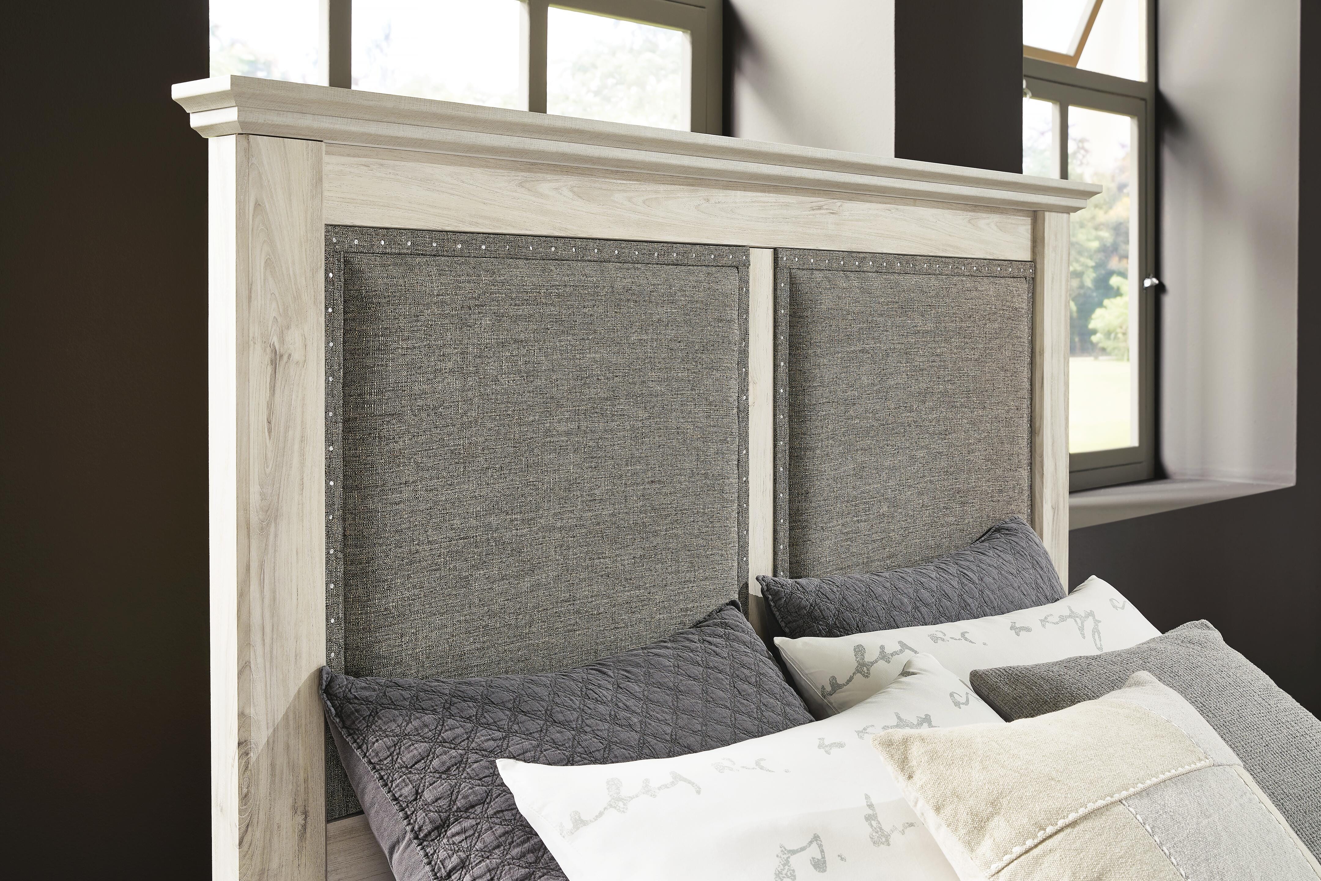 Cambeck King Upholstered Panel Headboard, , large