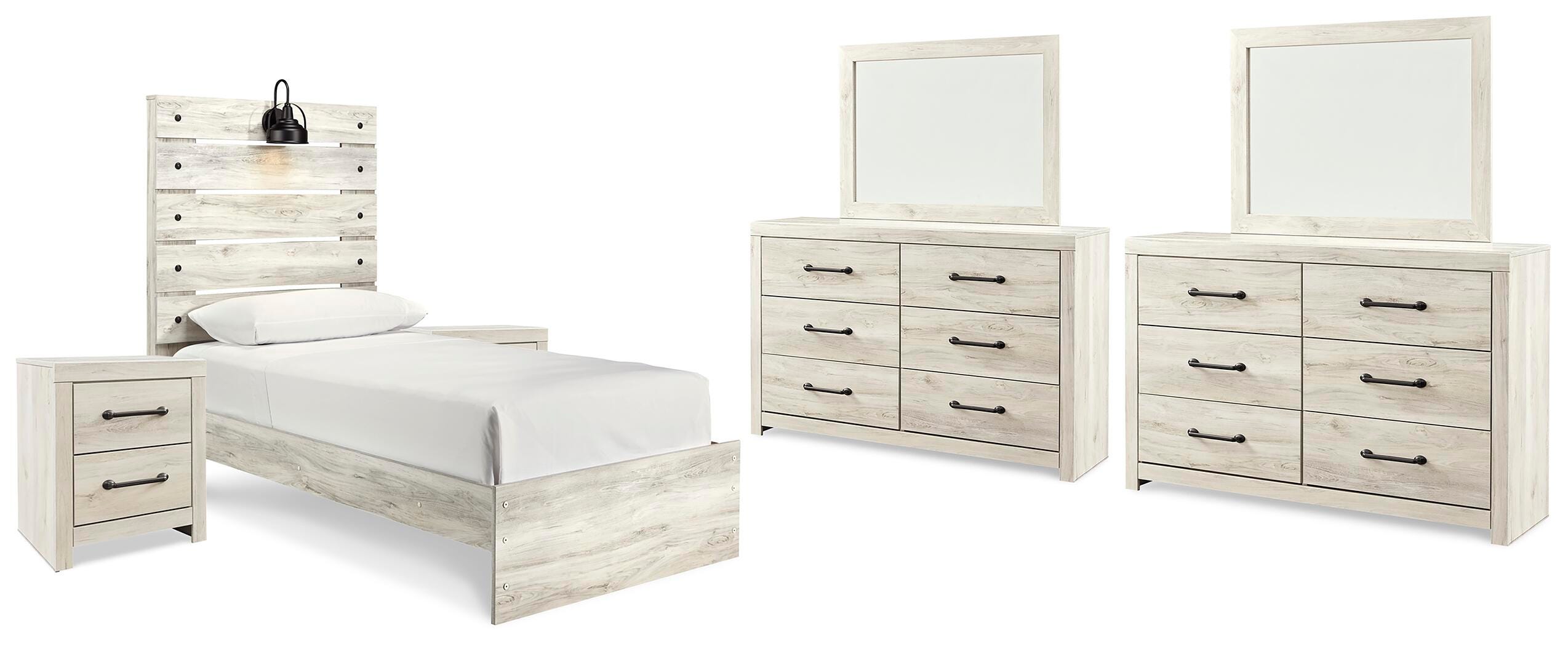 Cambeck Twin Panel Bed, 2 Dressers, 2 Mirrors and 2 Nightstands - image 1