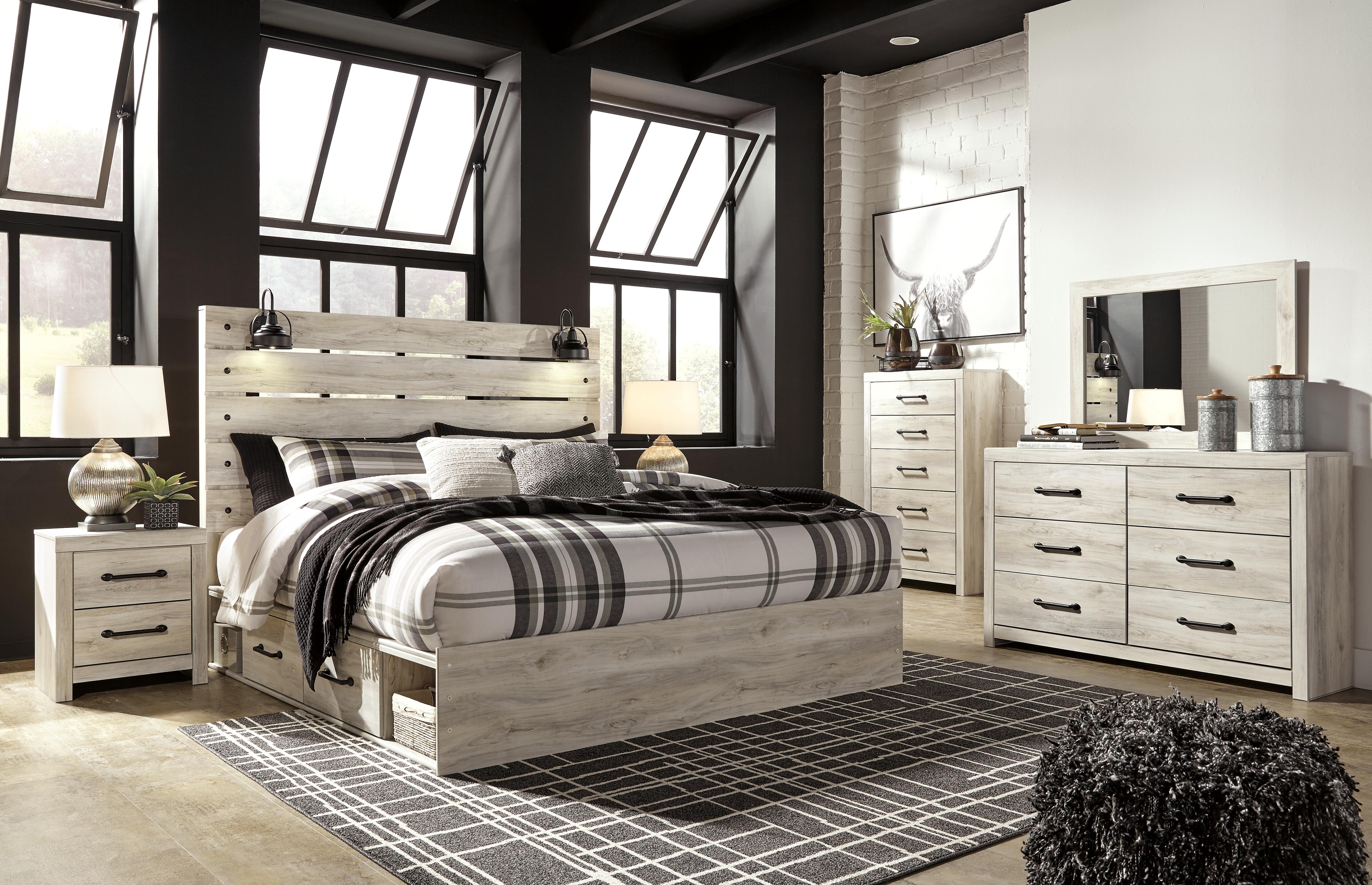 Cambeck King Panel Bed with 2 Storage Drawers - image 6