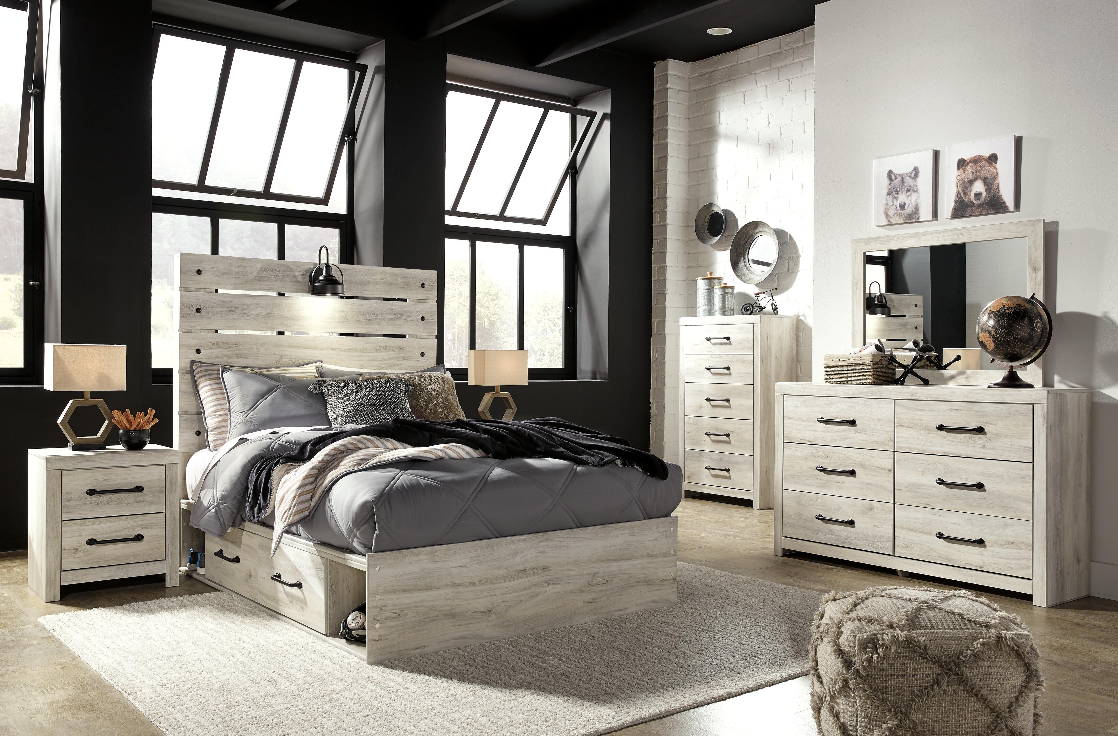 Cambeck Full Panel Bed with 2 Storage Drawers - image 7