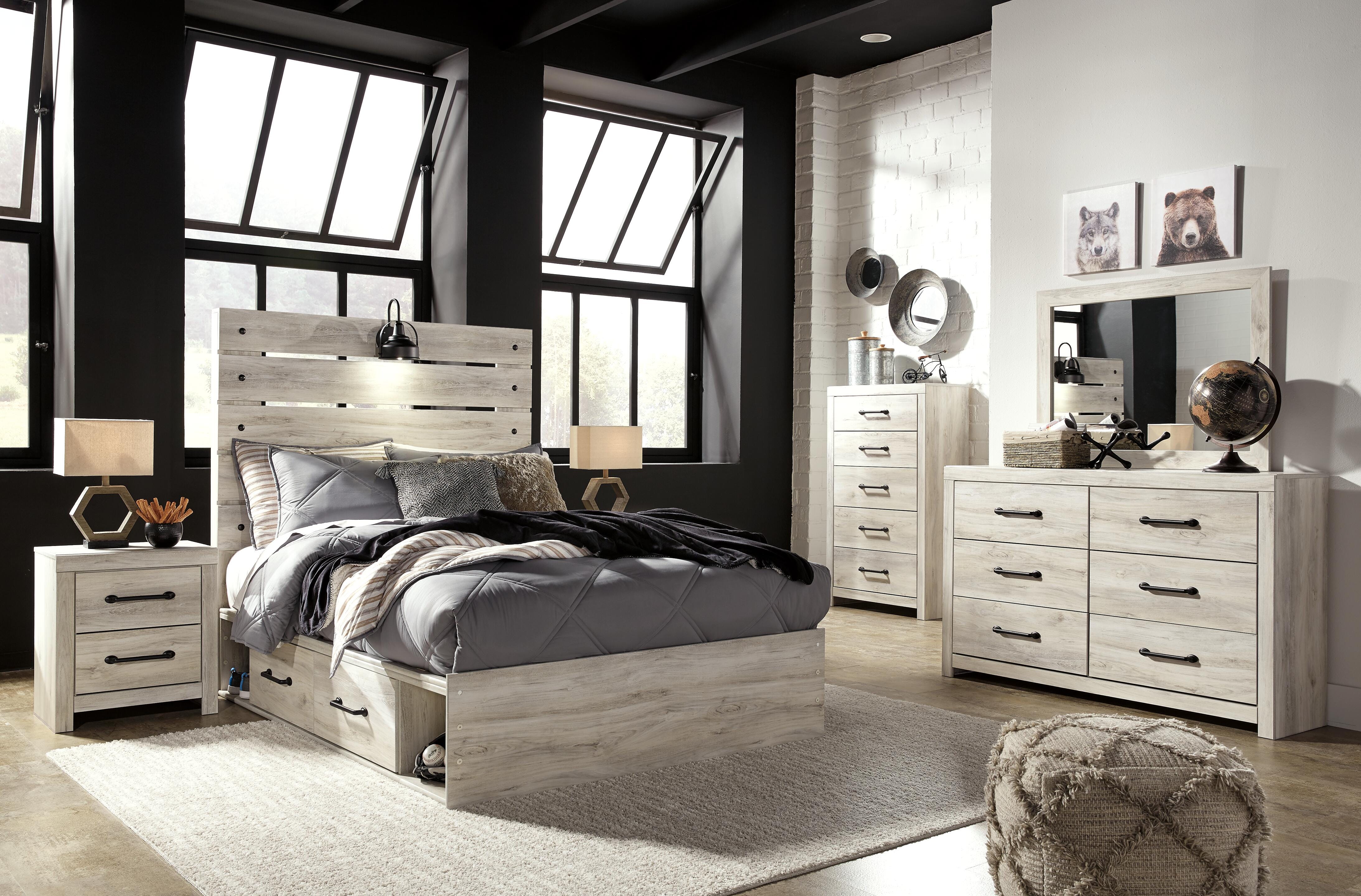 Cama de panel completo Cambeck con 4 cajones de almacenamiento - image 7