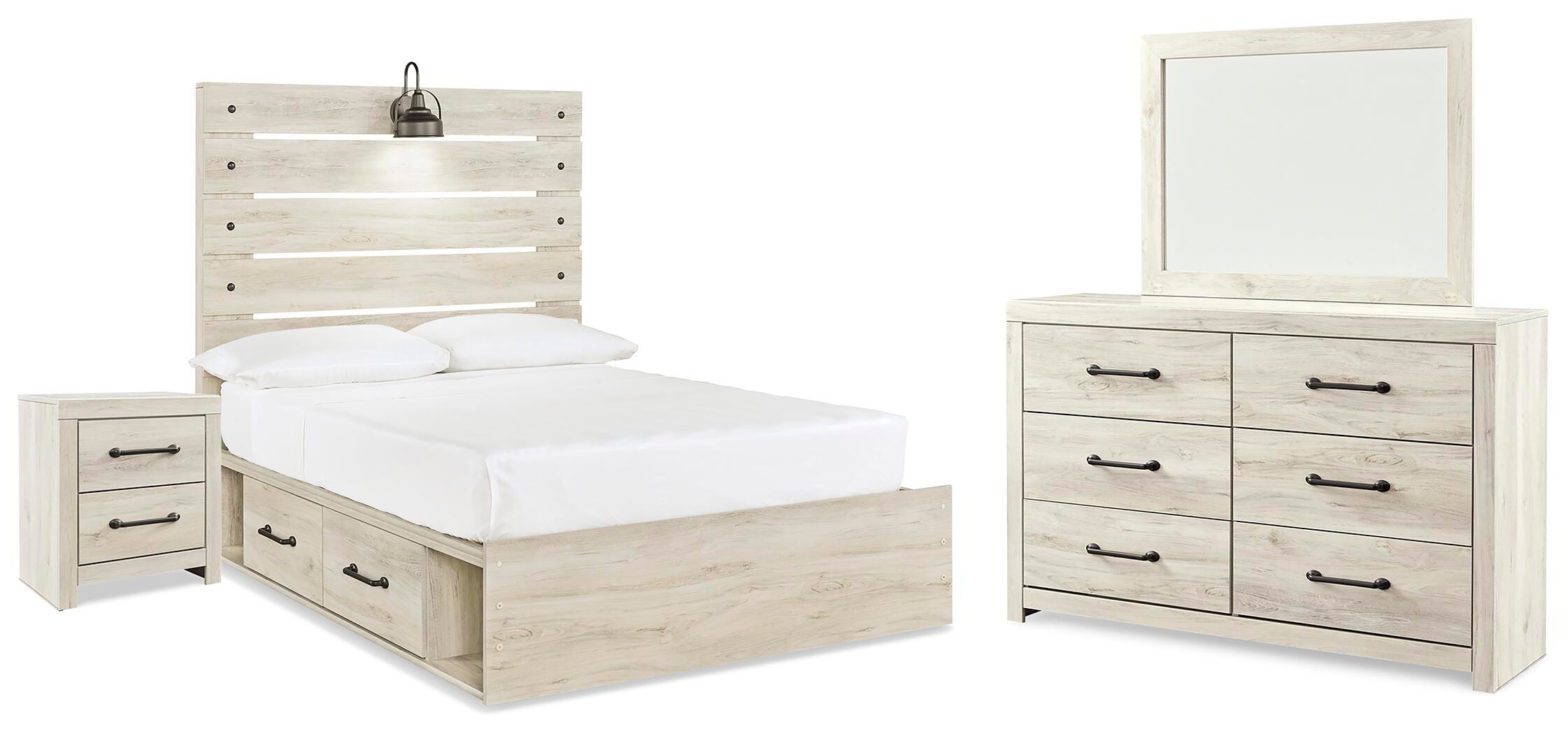 Cambeck Full Panel Storage Bed, Dresser, Mirror and Nightstand - image 1