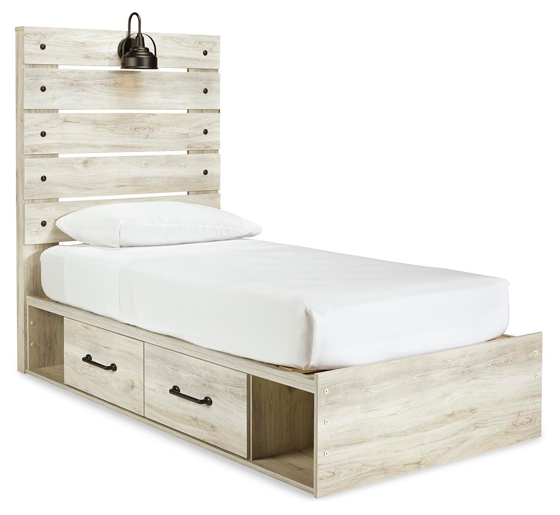 Cambeck Twin Panel Bed with 2 Storage Drawers - image 2