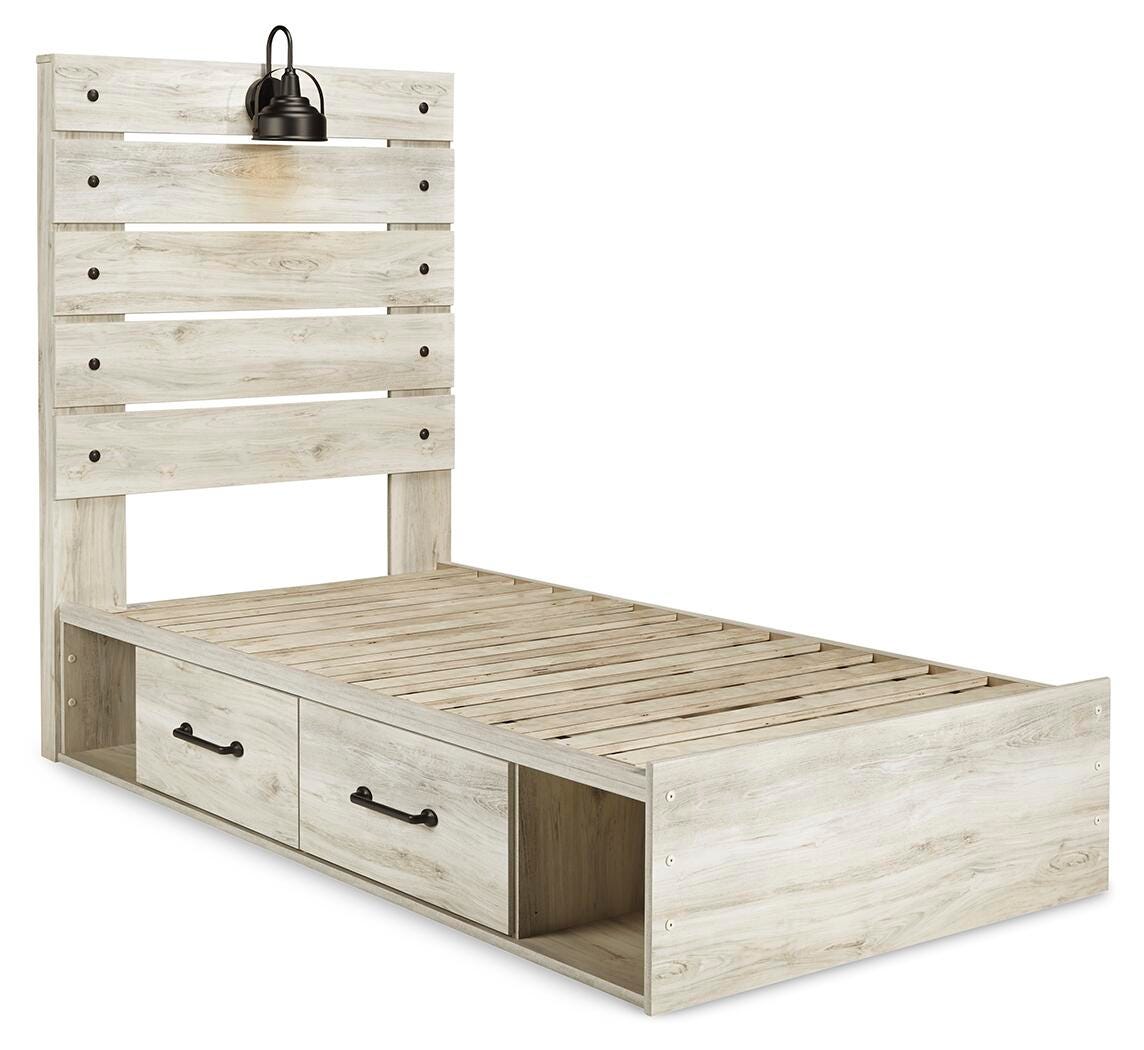 Cambeck Twin Panel Bed with 2 Storage Drawers - image 6