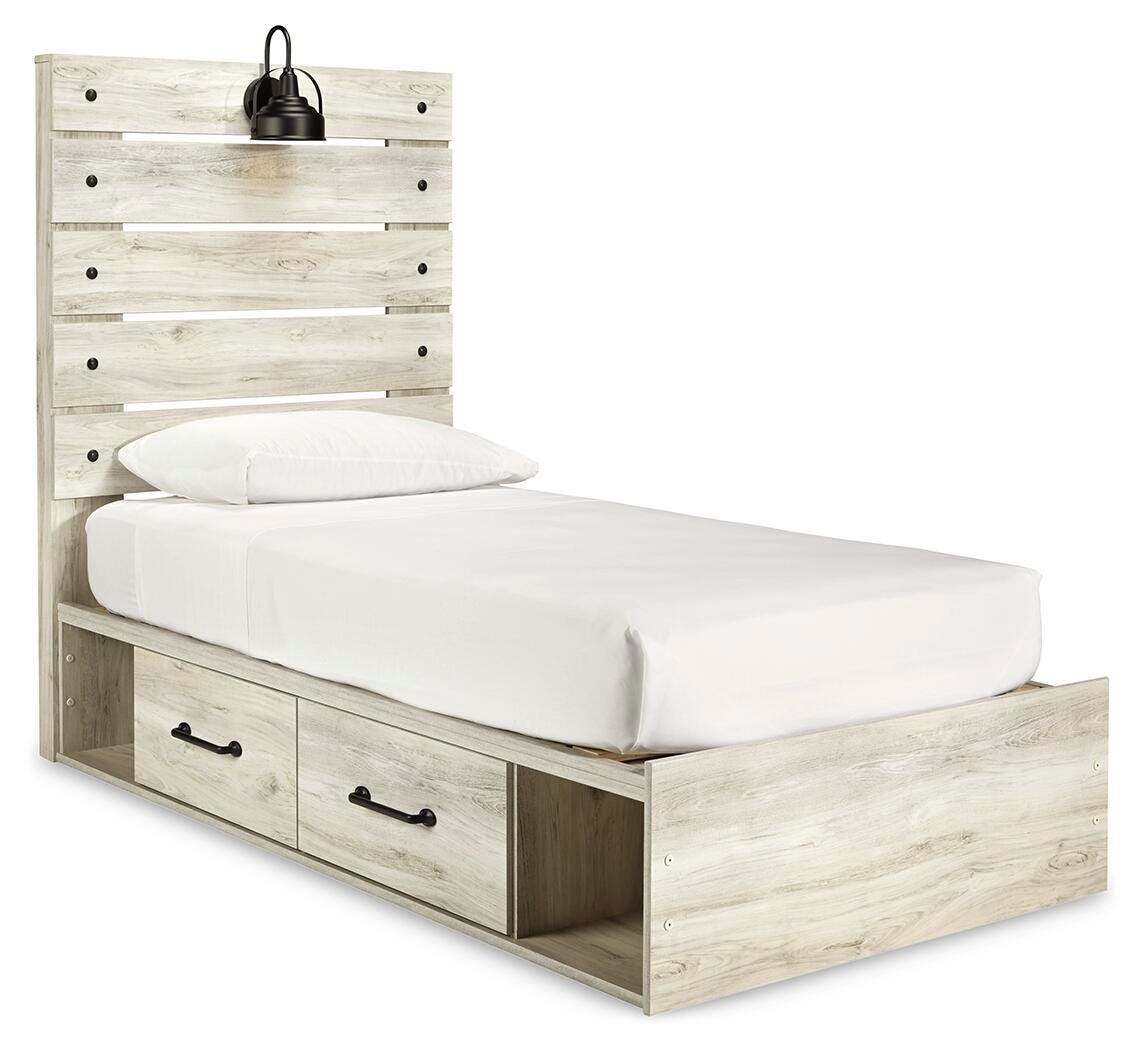 Cambeck Twin Panel Bed with 4 Storage Drawers - image 2