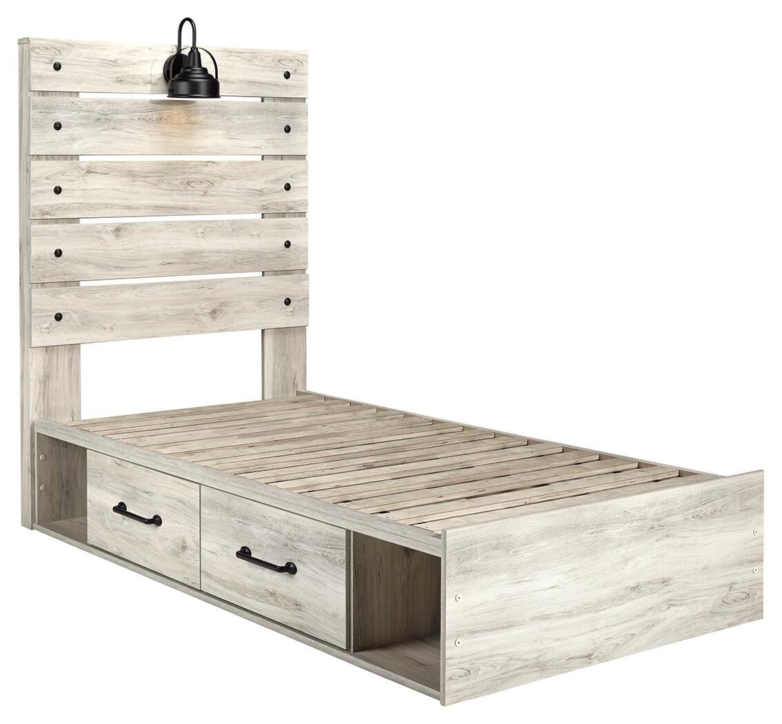 Cambeck Twin Panel Bed with 4 Storage Drawers - image 5