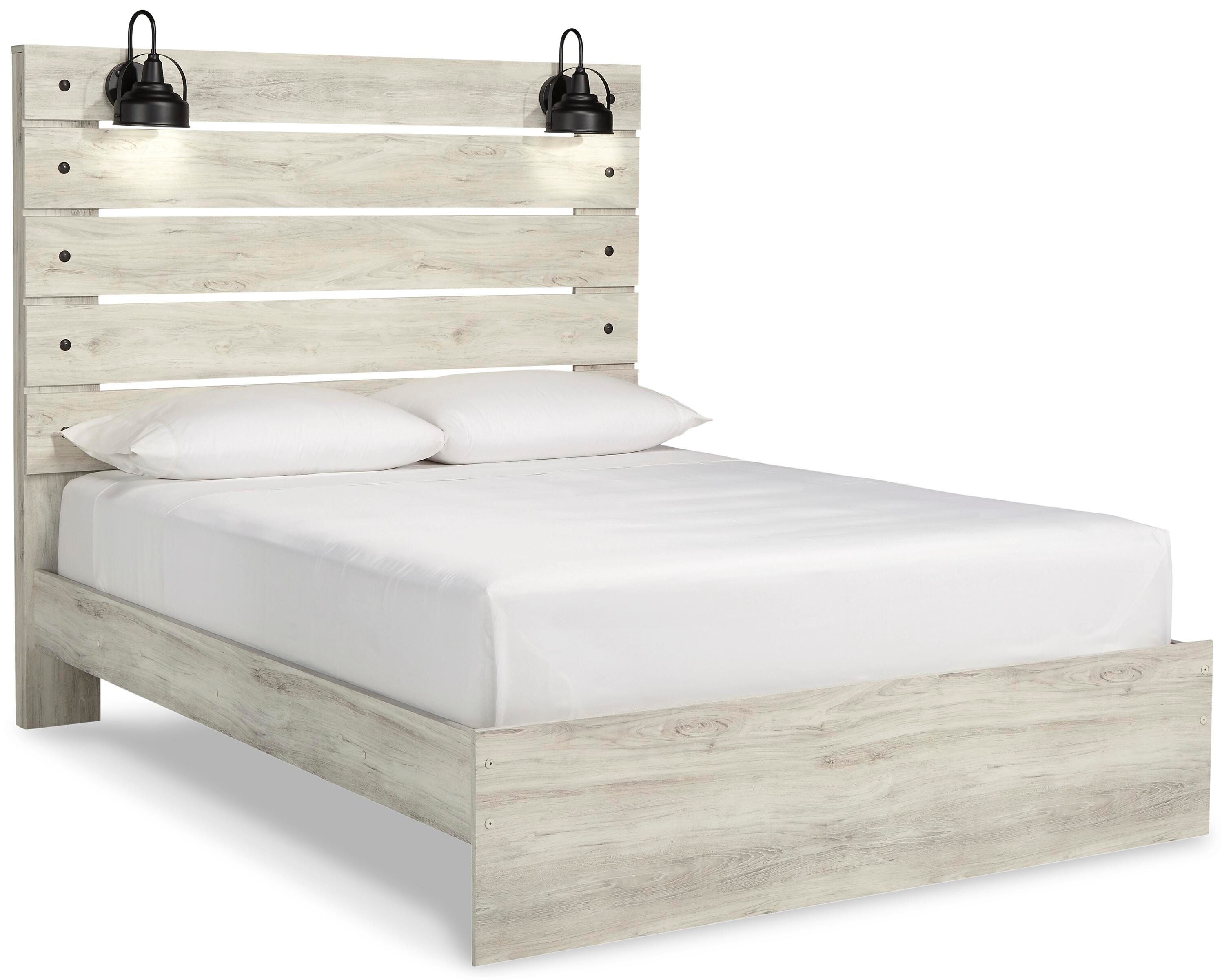 Cambeck Queen Panel Bed with Dresser, Whitewash, large
