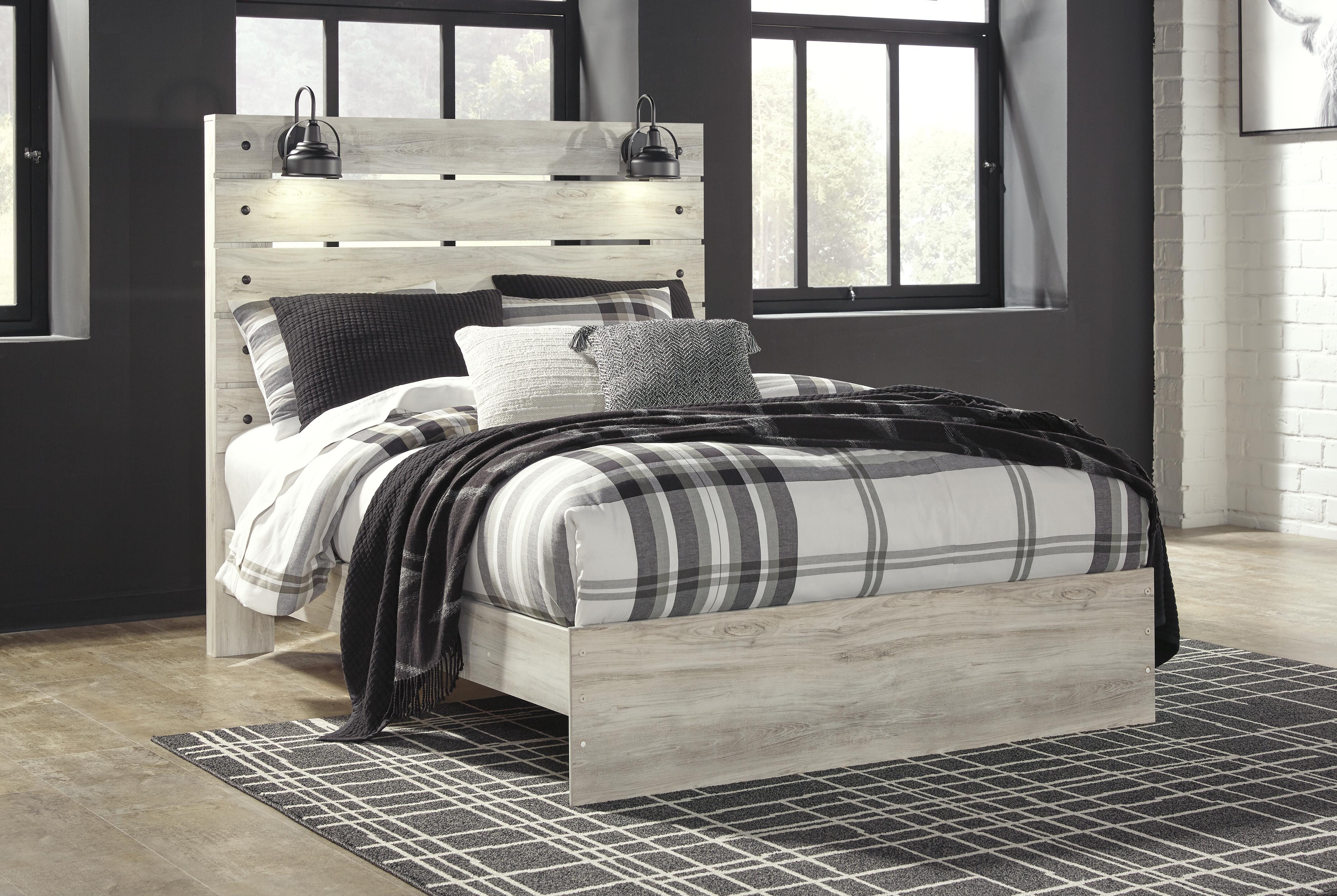 Cama con paneles tamaño queen y cómoda Cambeck - image 12