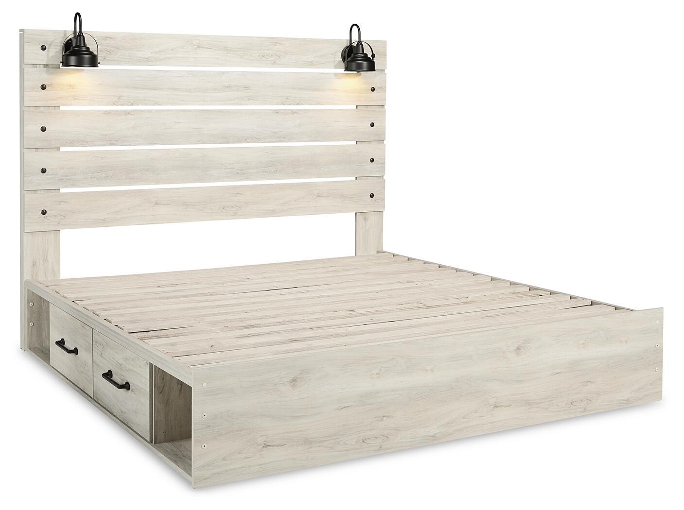 Cambeck King Panel Bed with 2 Storage Drawers - image 5
