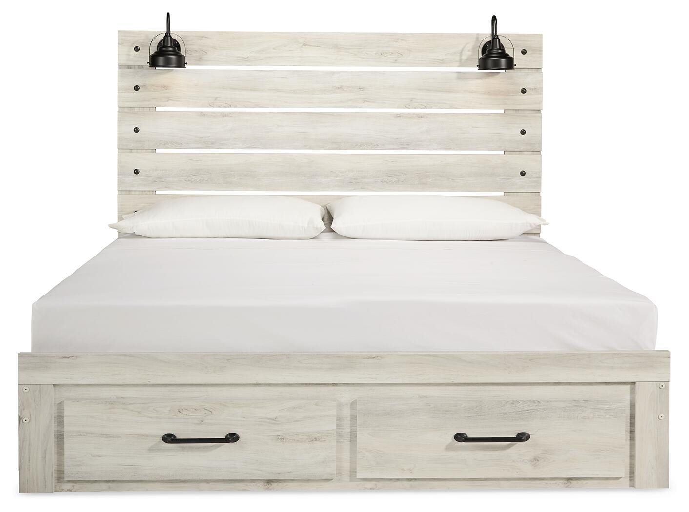 Cama con paneles y espacio de almacenamiento tamaño King Cambeck - image 3