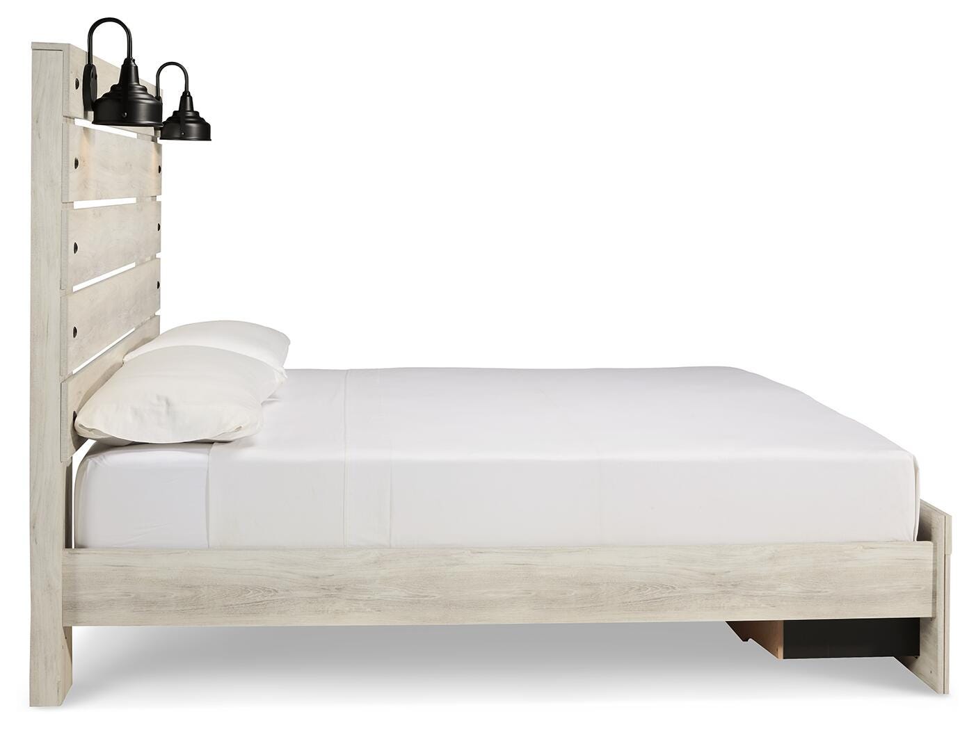 Cama con paneles y espacio de almacenamiento tamaño King Cambeck - image 4