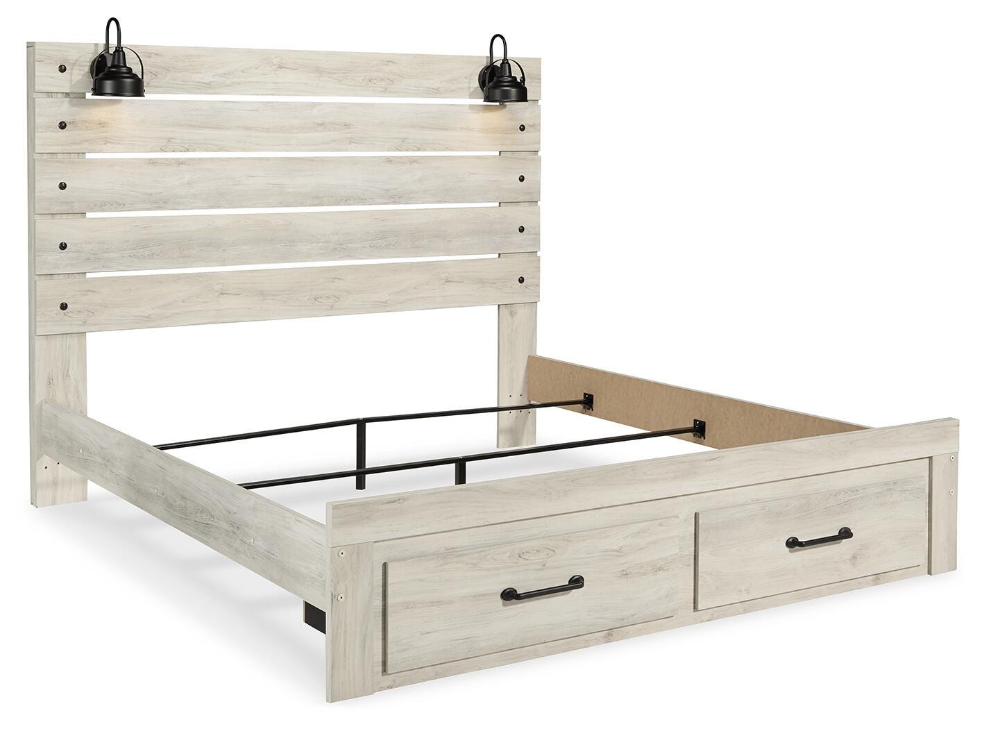 Cambeck King Panel Bed with 2 Storage Drawers - image 6