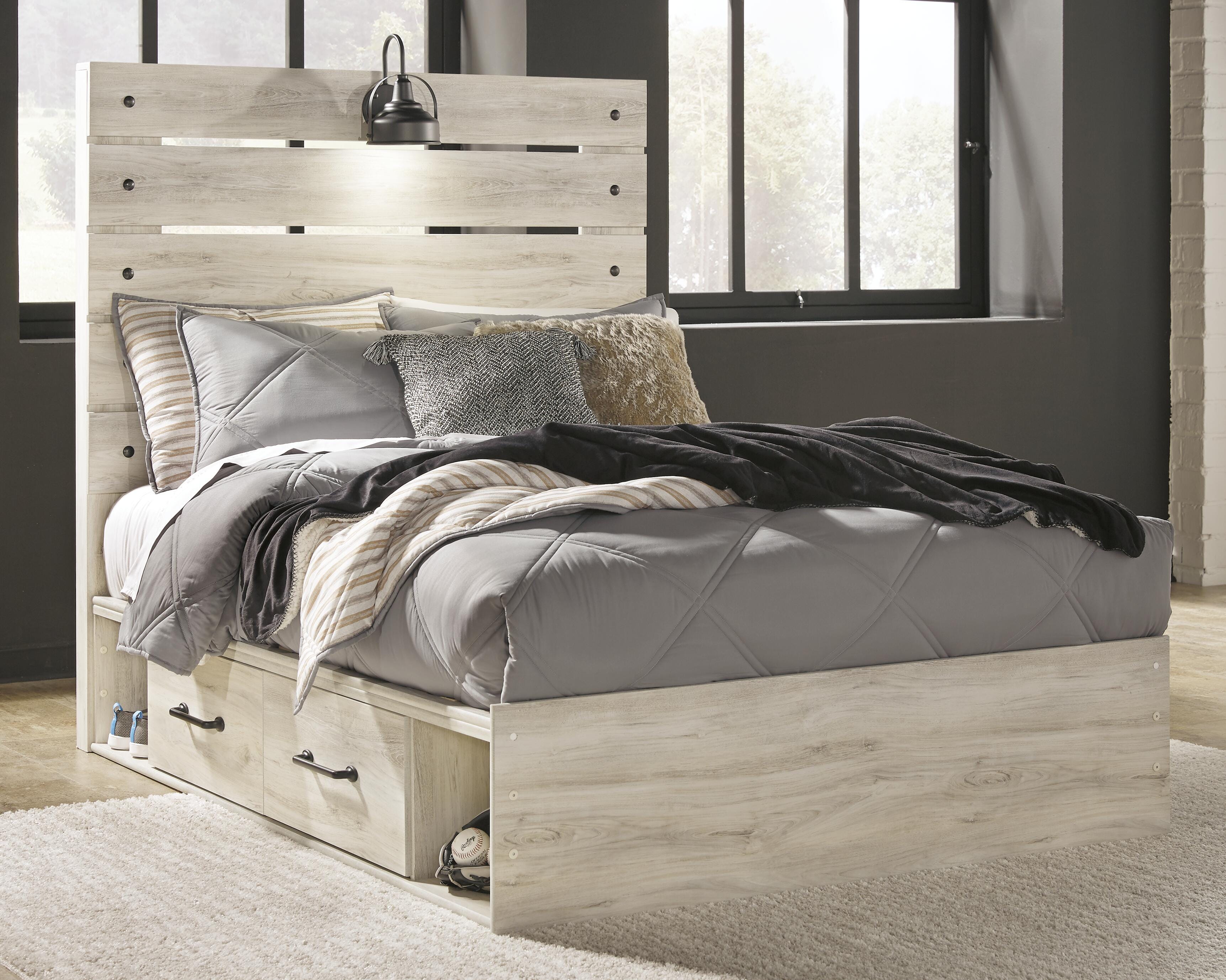 Cambeck Full Panel Bed with 4 Storage Drawers - image 1