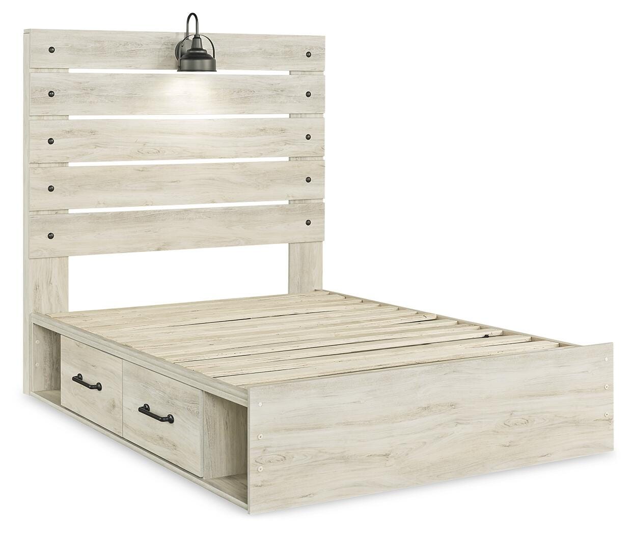 Cama con panel completo, baúl y mesita de noche Cambeck - image 8