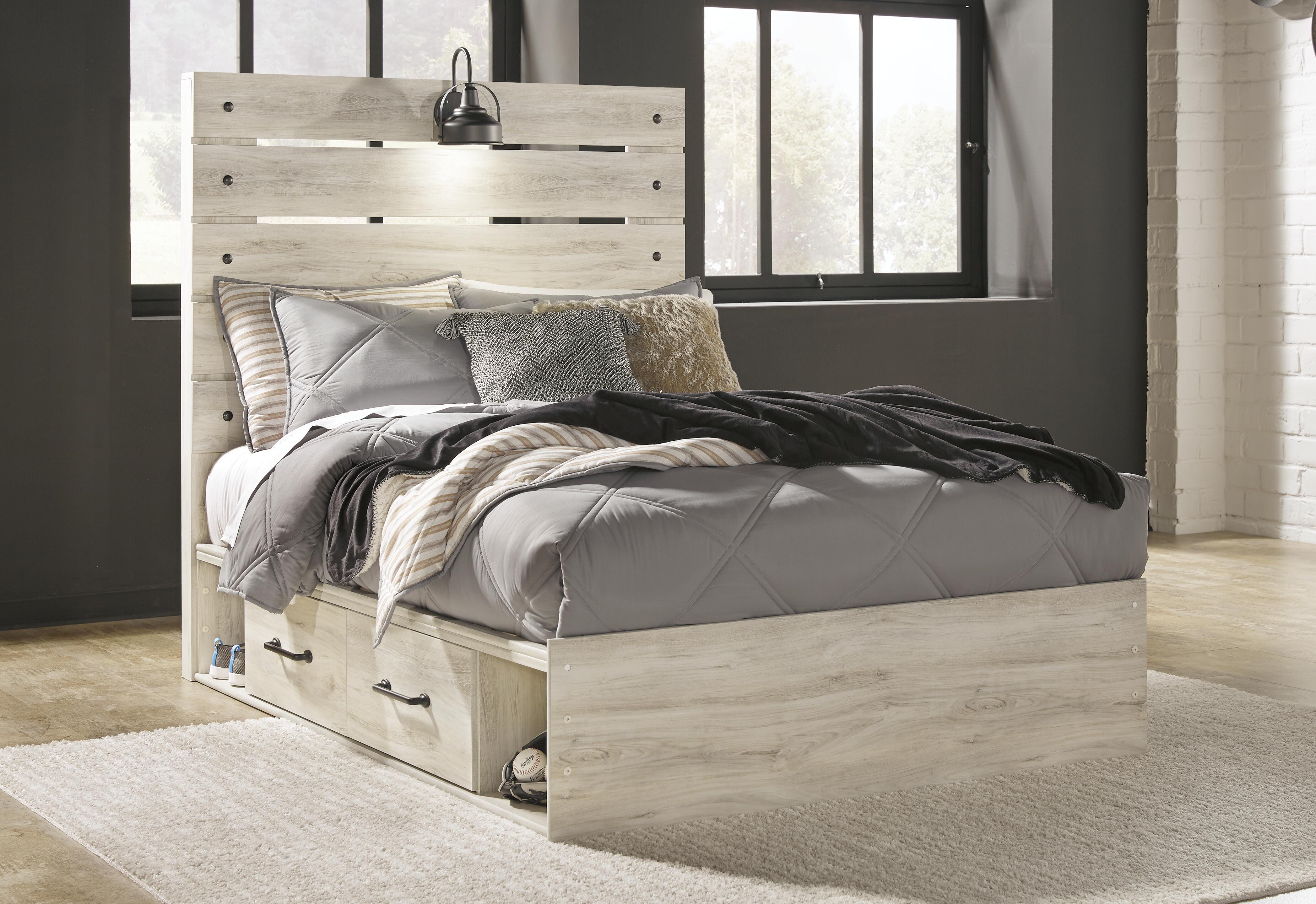 Cama con panel completo, baúl y mesita de noche Cambeck - image 21