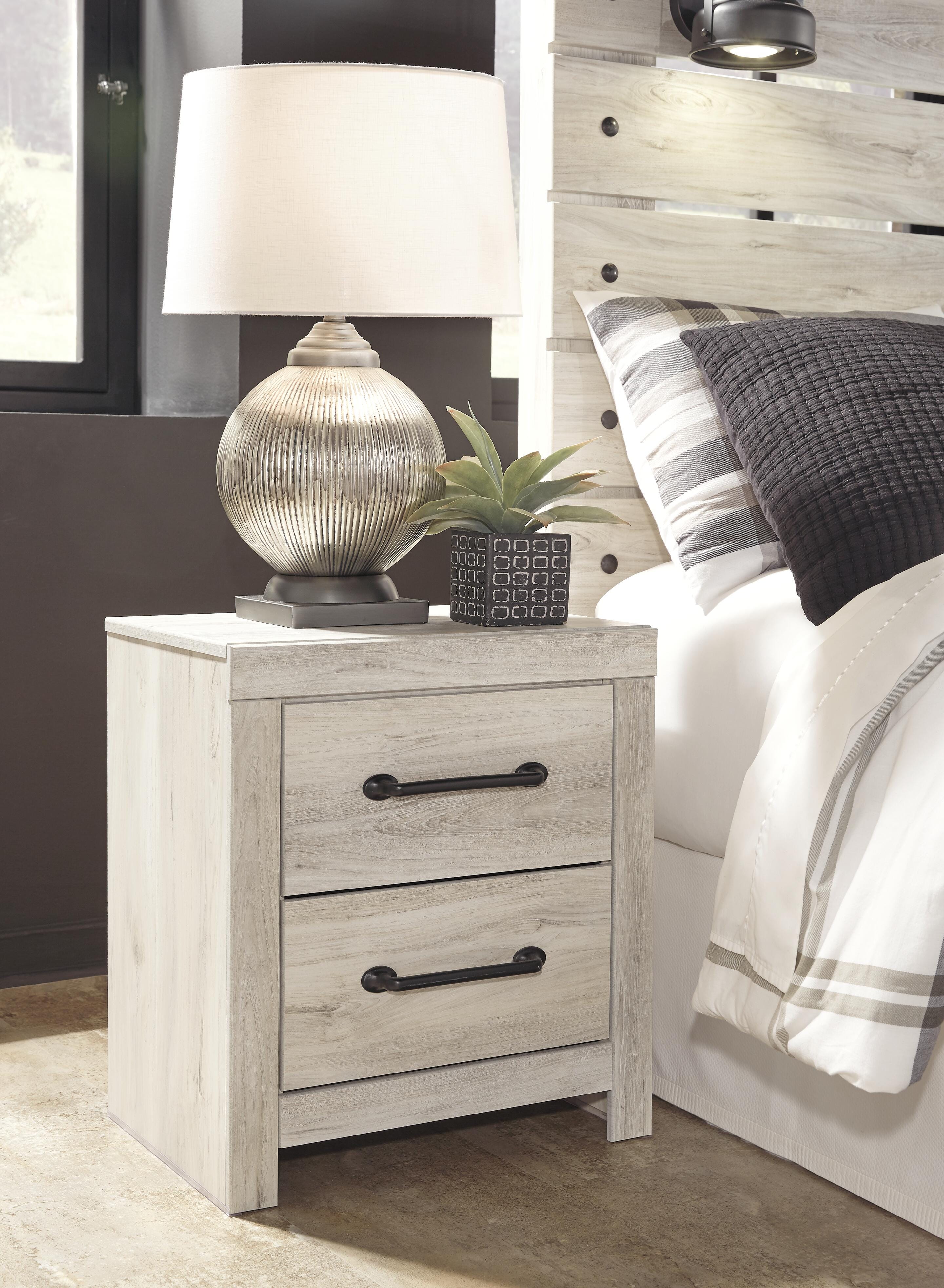 Cambeck Nightstand, Whitewash, large