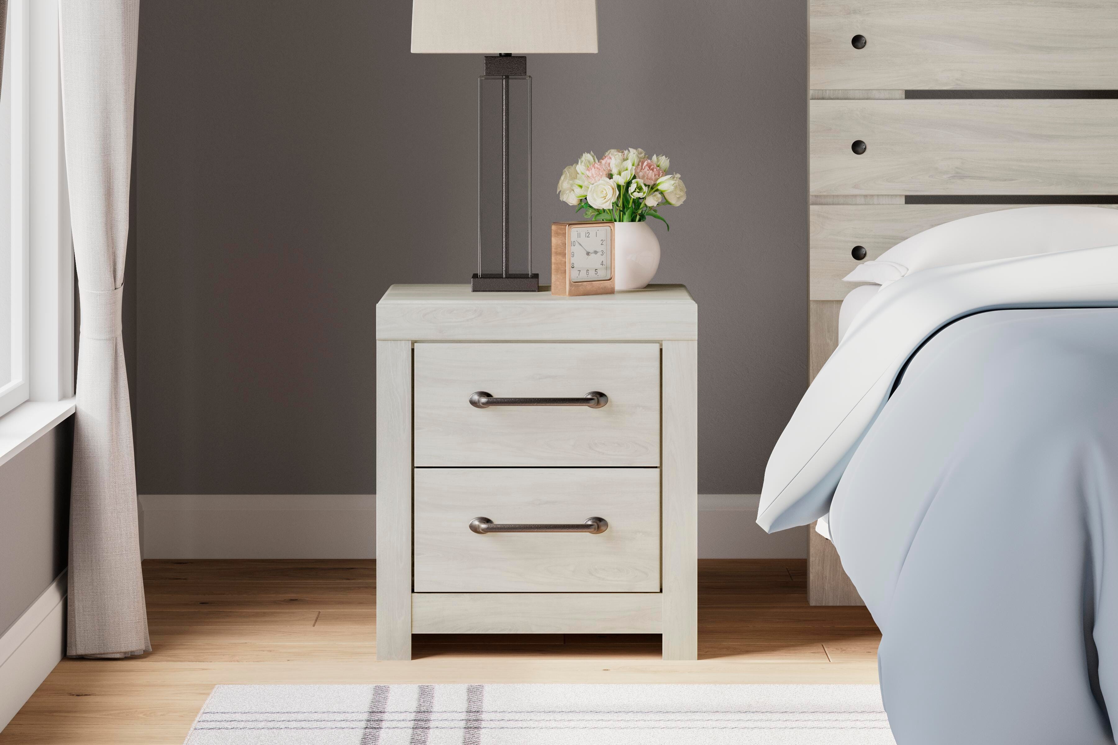 Cama de almacenamiento Cambeck Queen con panel, cómoda y 2 mesitas de noche - image 24