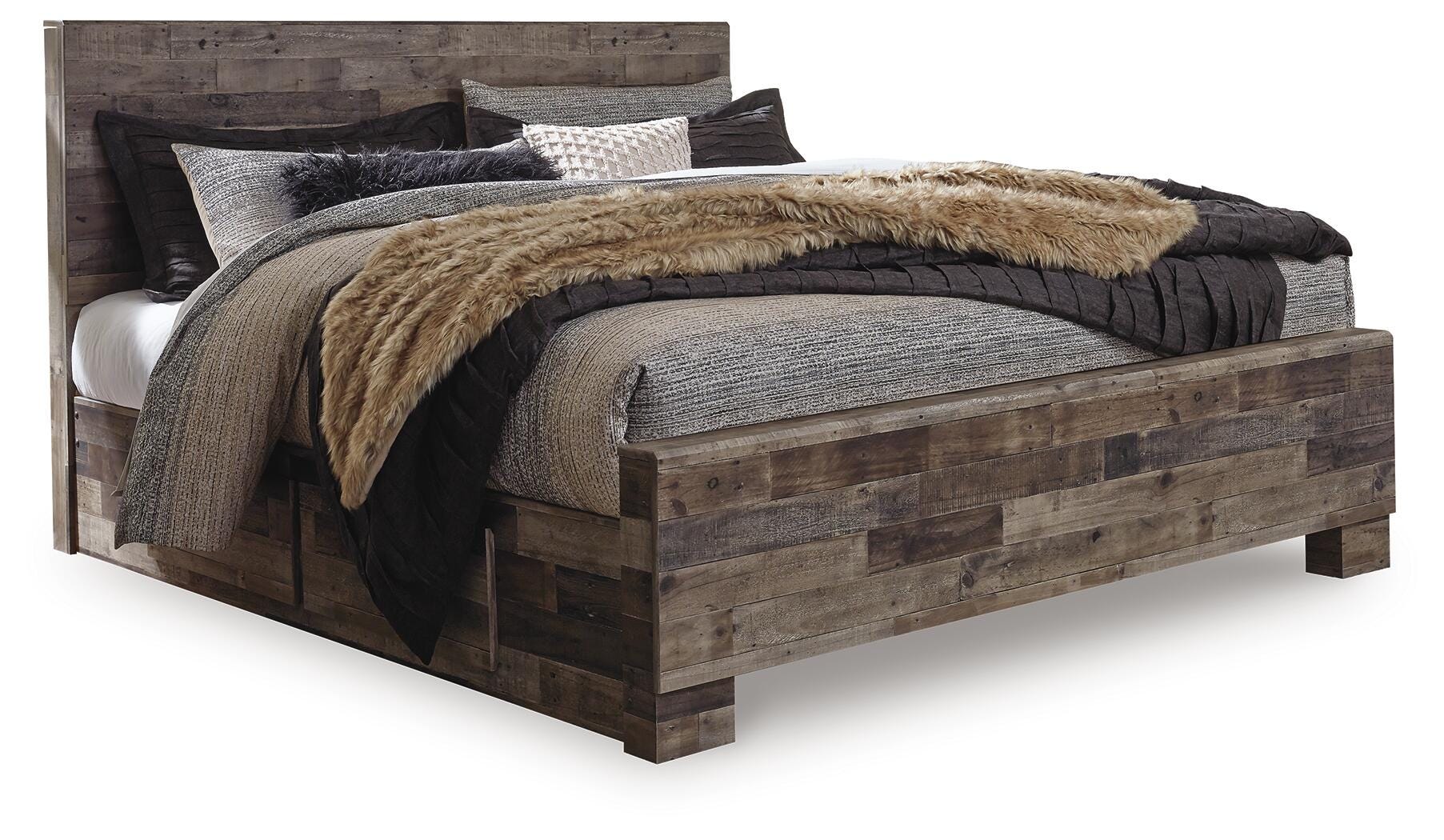 Derekson King Panel Bed with 2 Side Storage - image 1