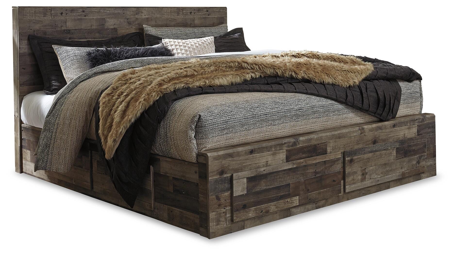 Picture of Derekson King Panel Bed with 6 Storage Drawers