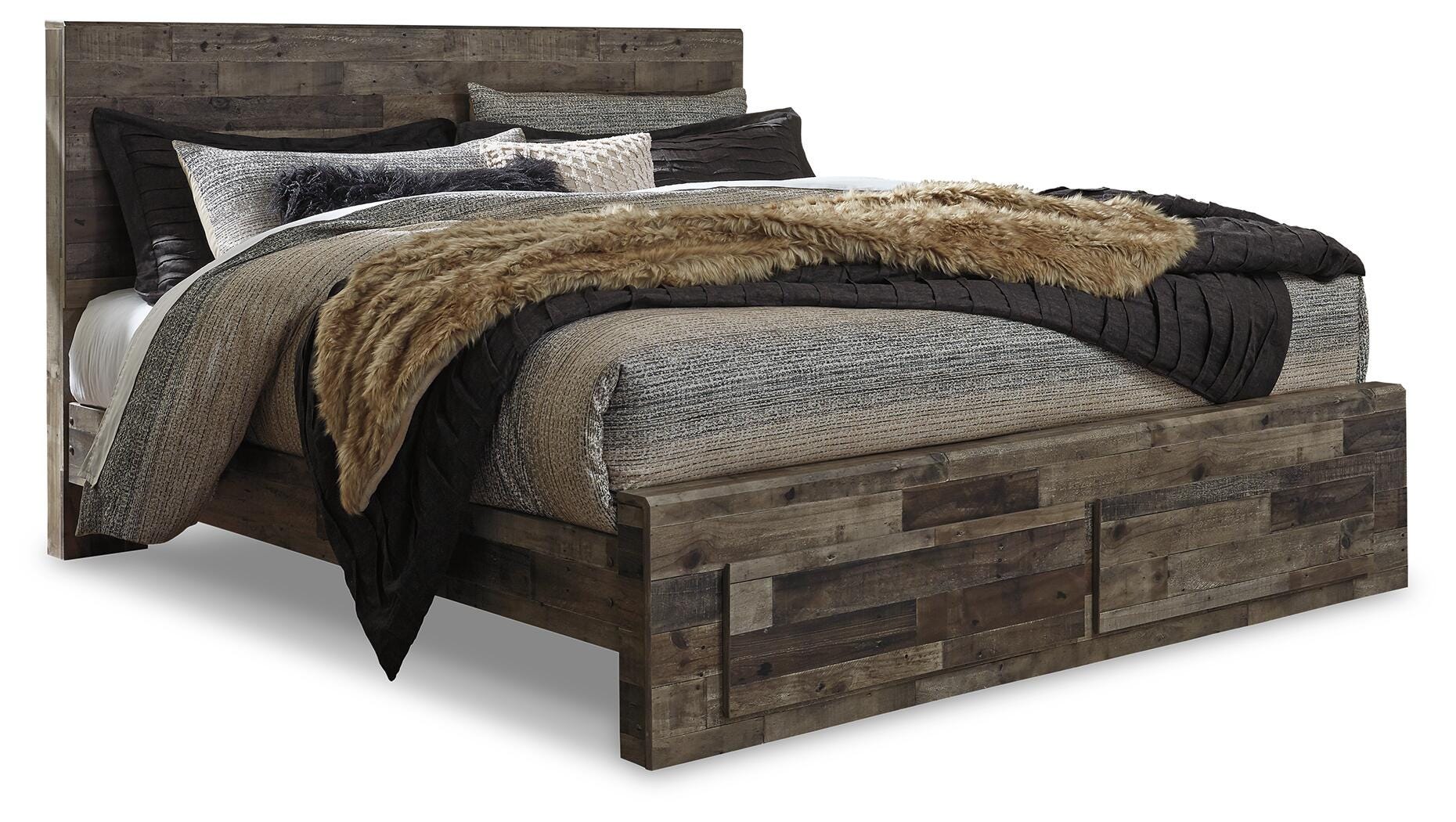 Picture of Derekson King Panel Bed with 2 Storage Drawers