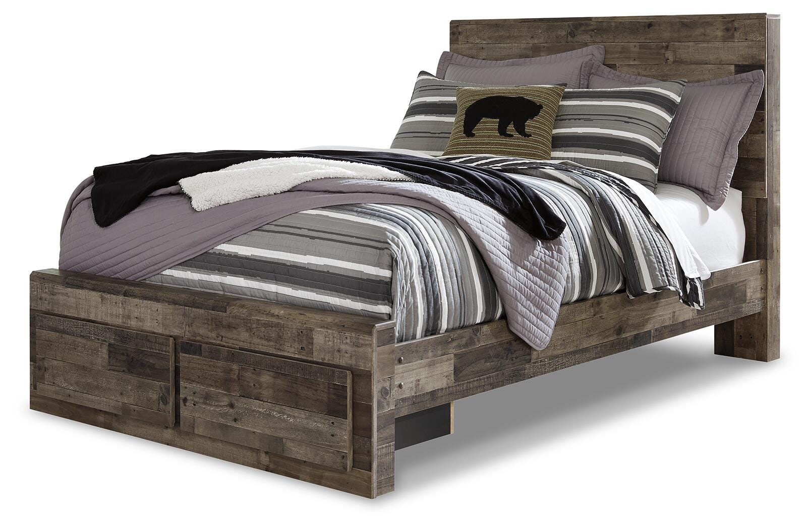 Picture of Derekson Full Panel Bed with 2 Storage Drawers