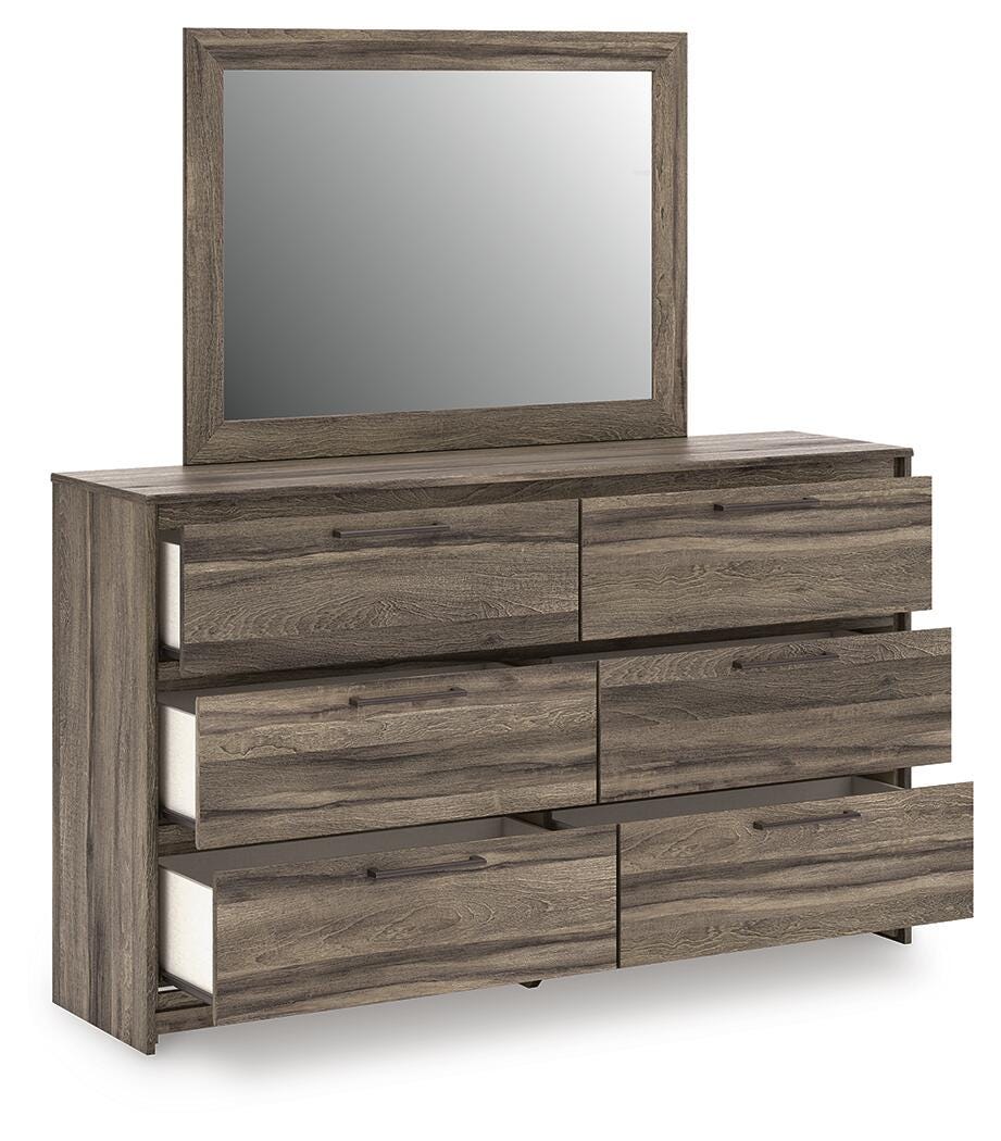 Baystorm Dresser and Mirror, Brown, large