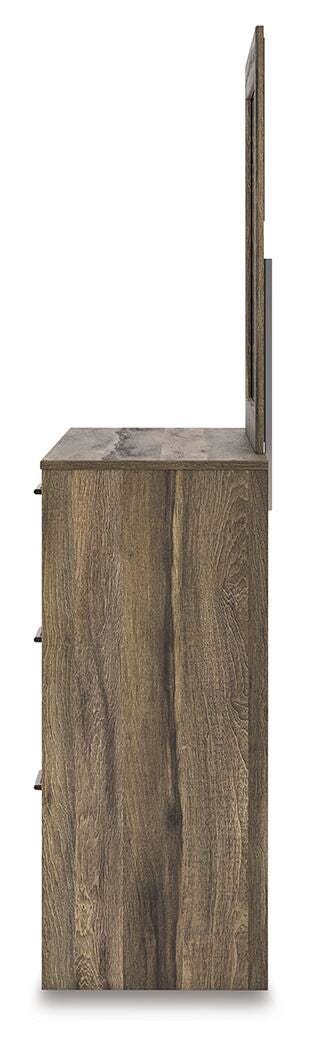 Baystorm Dresser and Mirror, Brown, large