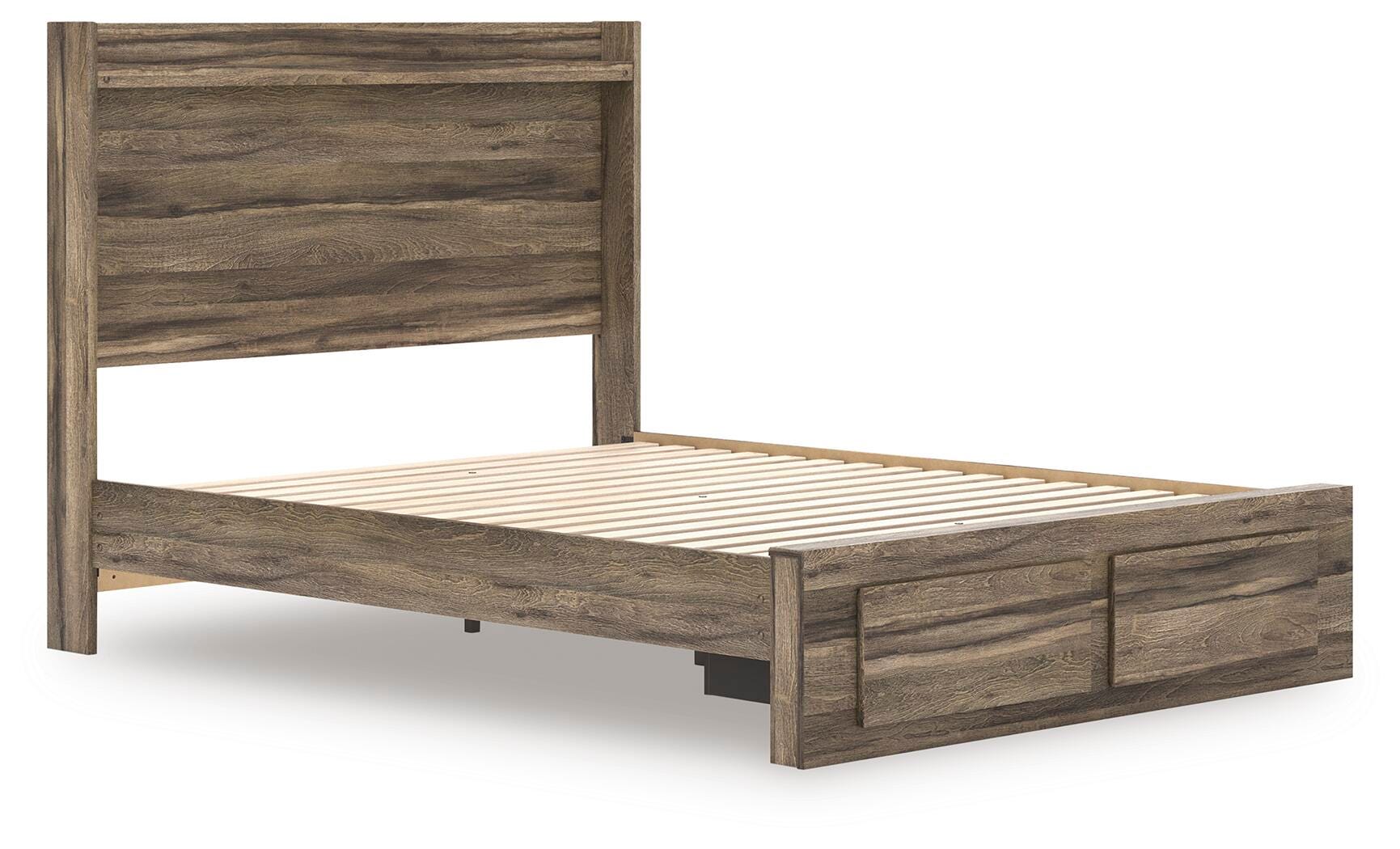 Cama de almacenamiento Baystorm Queen con paneles, cómoda, espejo y mesita de noche - image 10