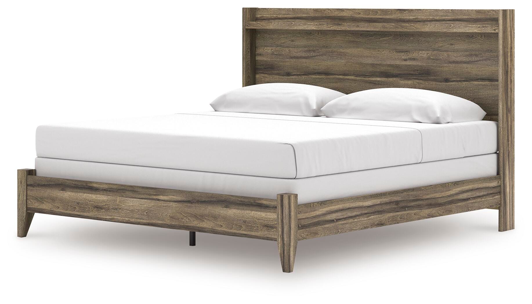 Cama de paneles, tocador, espejo y mesita de noche Baystorm King - image 14
