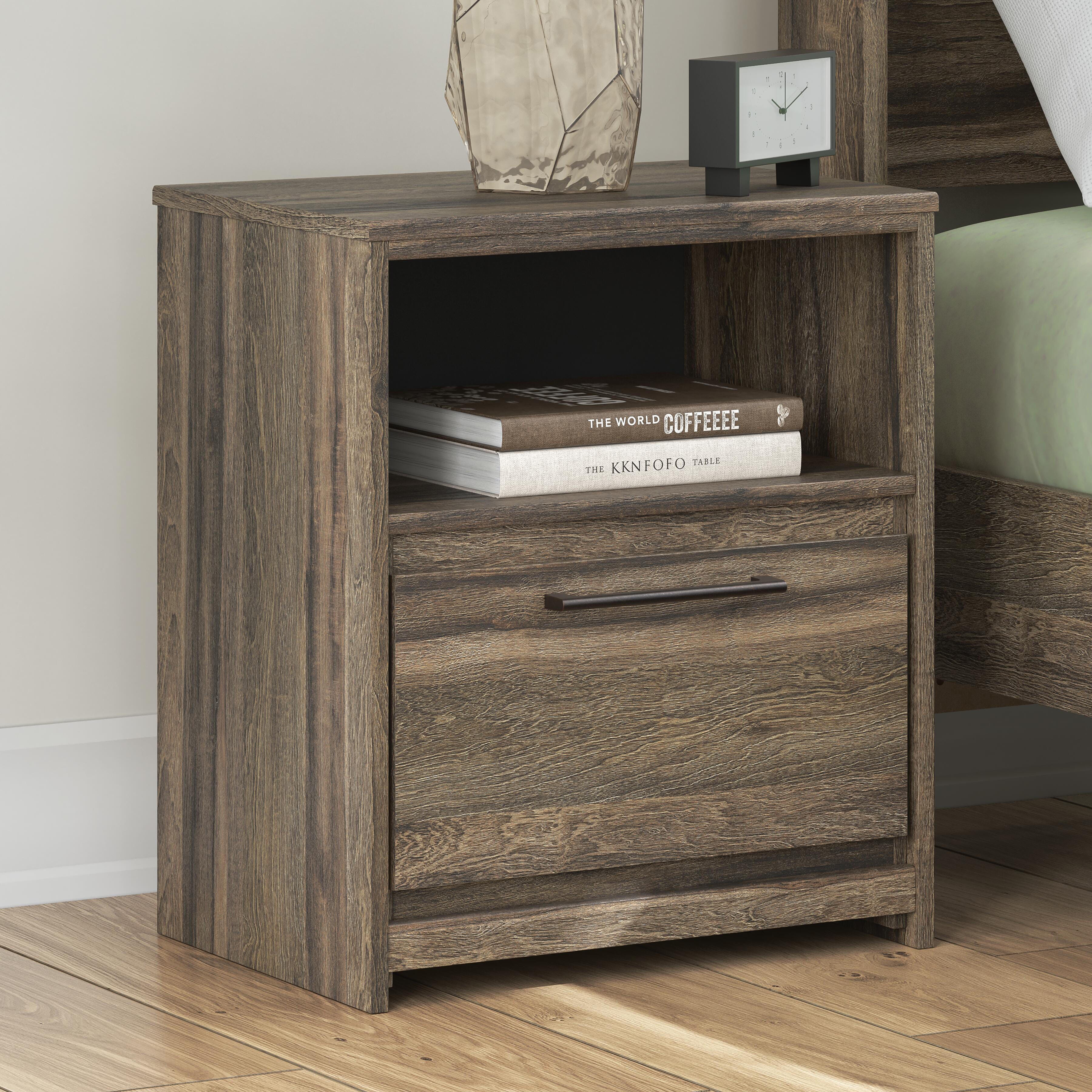 Baystorm Nightstand, Brown, rollover