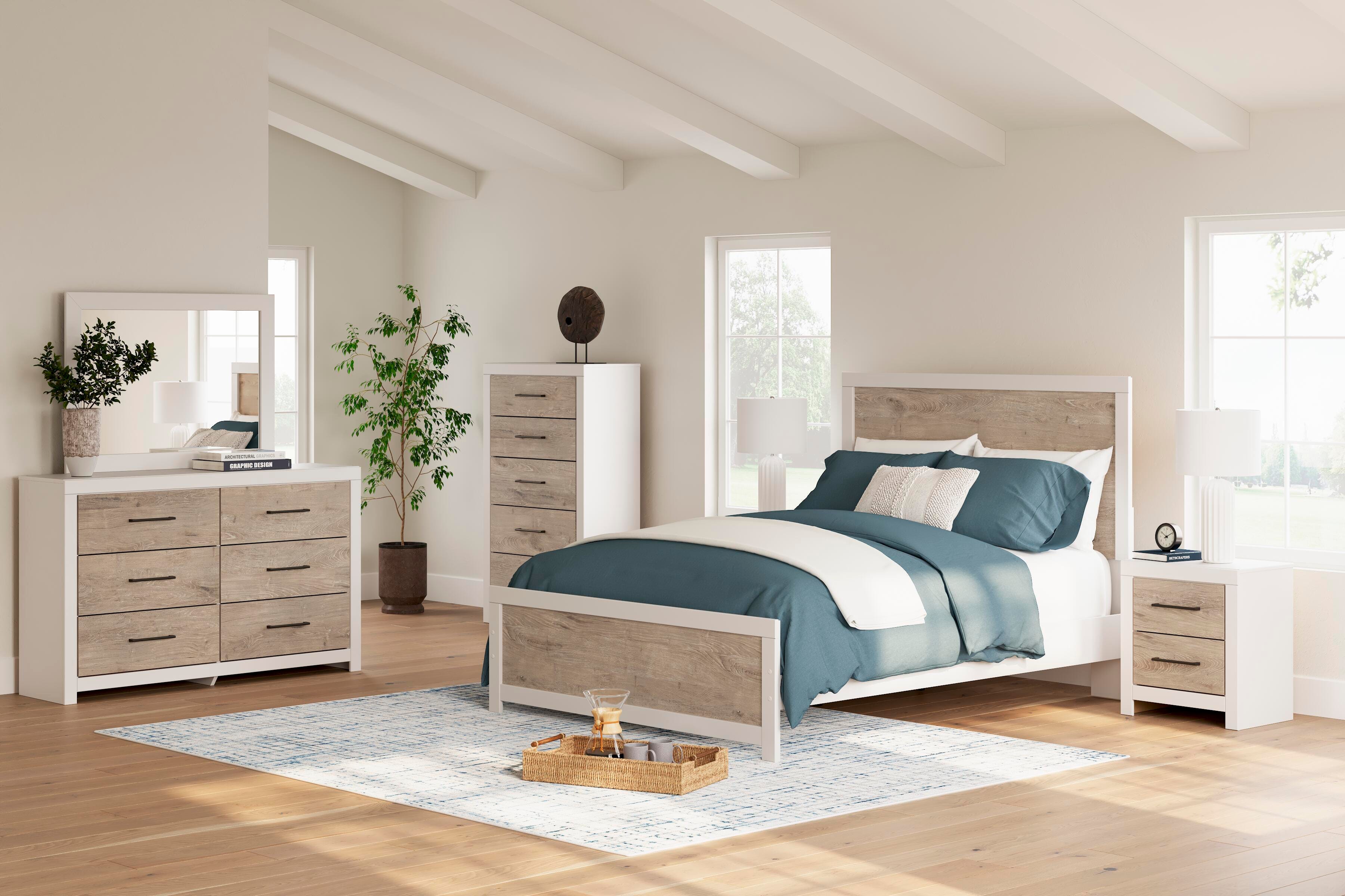 Charbitt Queen Panel Bed, Two-tone, large