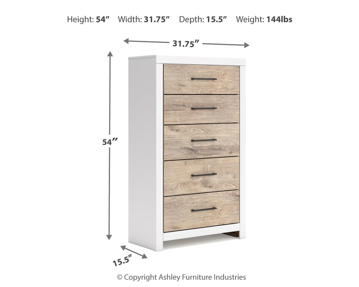 Charbitt Chest of Drawers, Two-tone, large