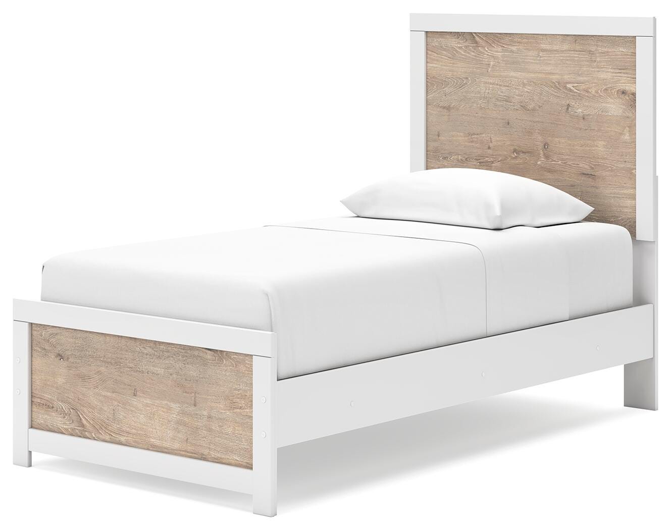 Charbitt Twin Panel Bed, Two-tone, large