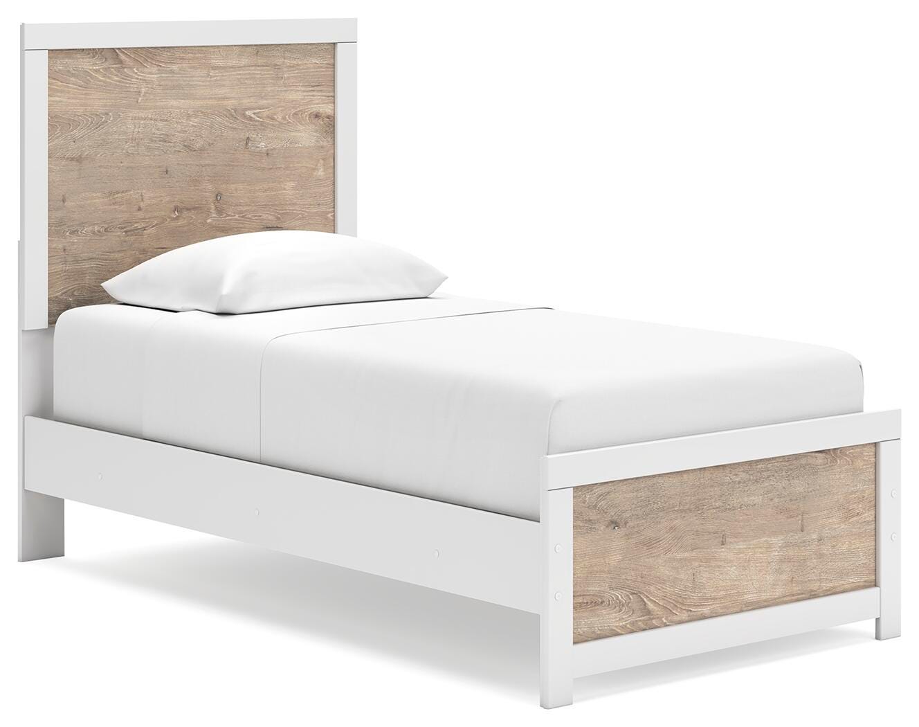 Charbitt Twin Panel Bed, Two-tone, large