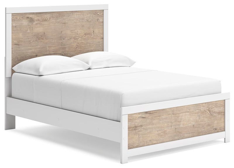 Charbitt Full Panel Bed, Two-tone