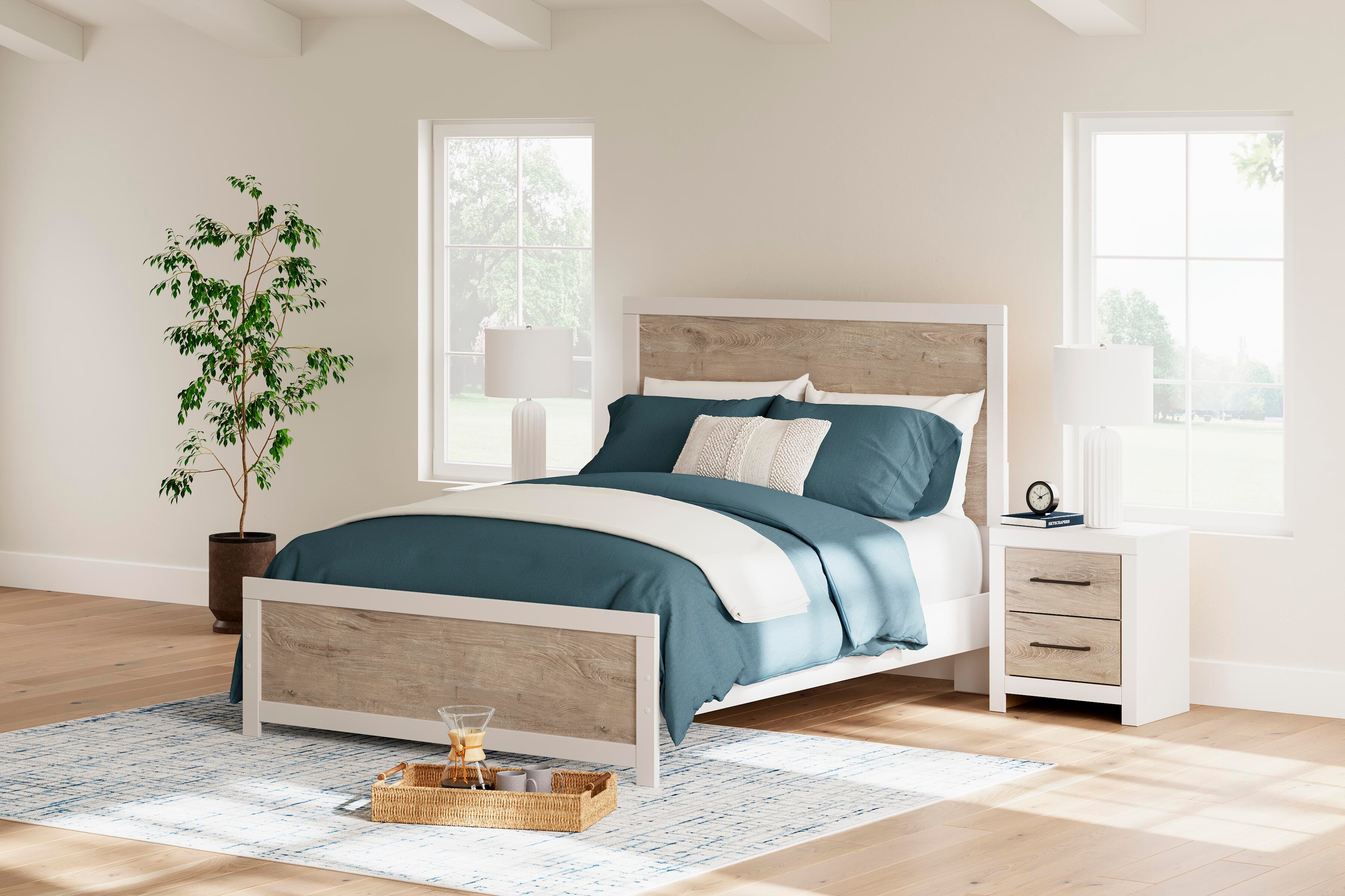 Charbitt Queen Panel Bed, Two-tone, large