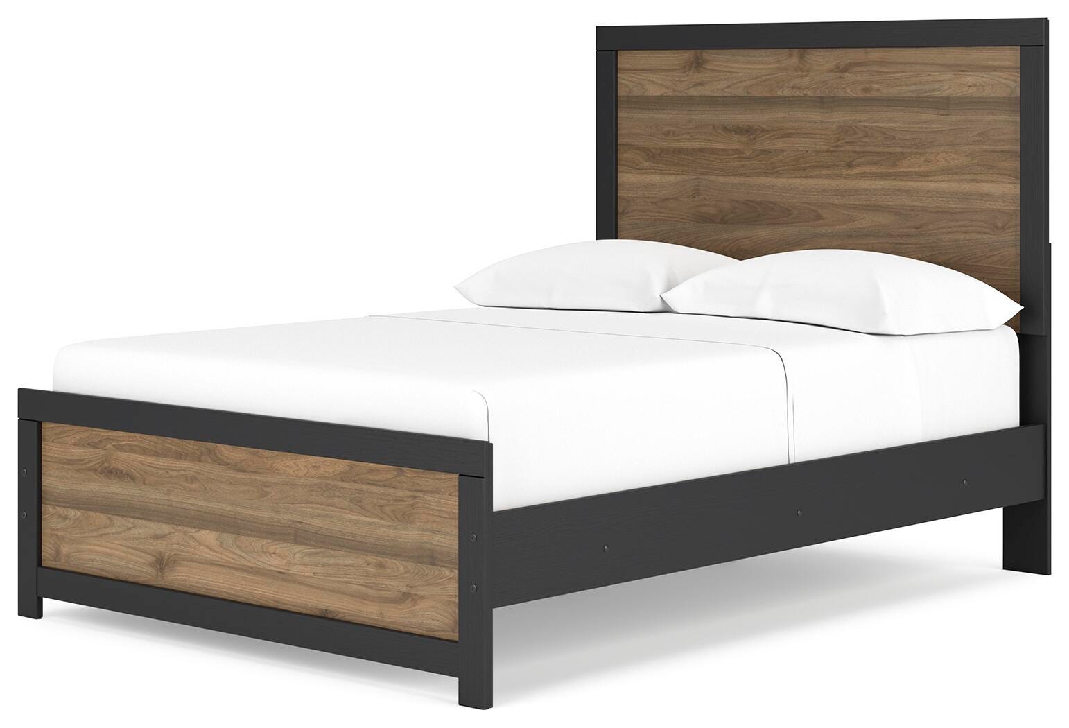 Vertani Full Panel Bed, Black, large