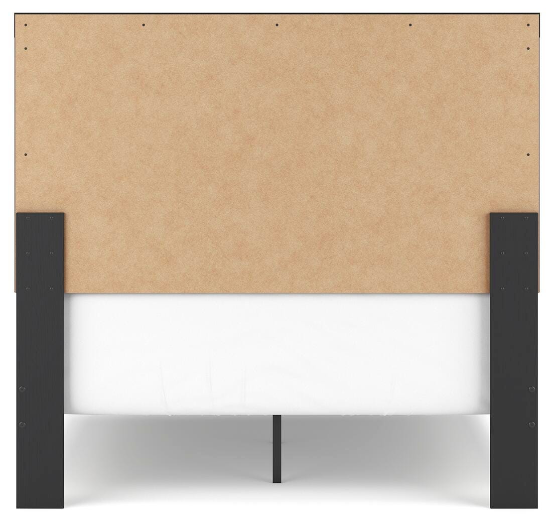Vertani Full Panel Bed, Black, large